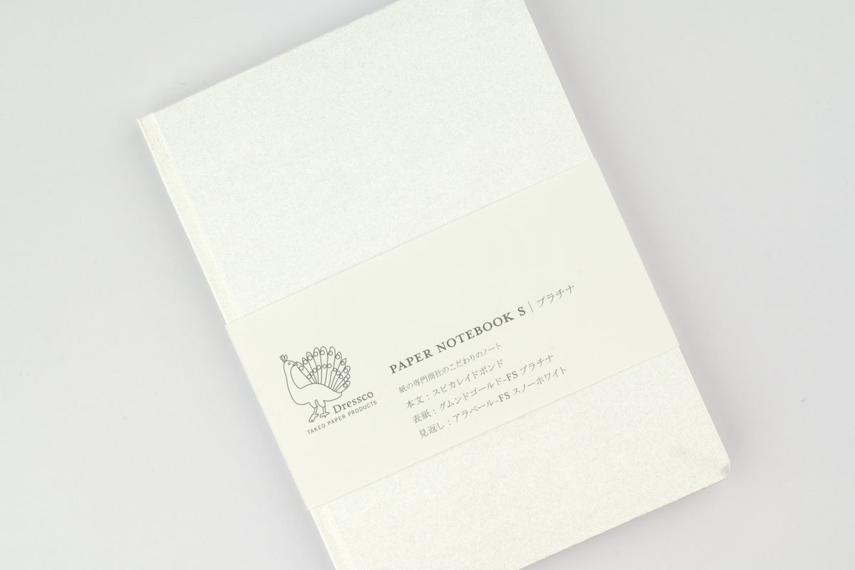 Takeo Paper Products - Dressco Paper Notebook - Small - Platinum