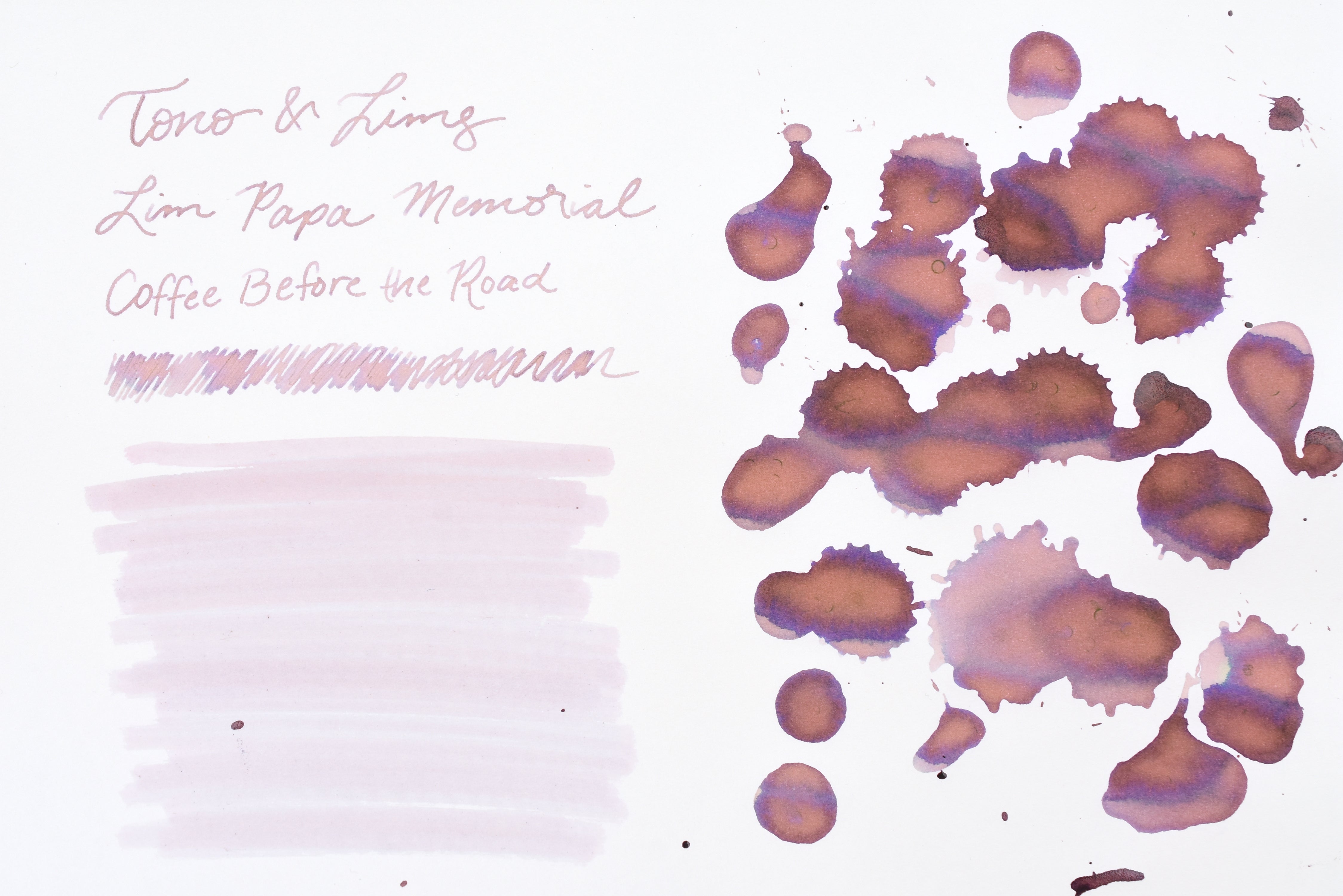 Tono & Lims Ink Bottle - Lim Papa Memorial - Coffee Before the Road - 30ml