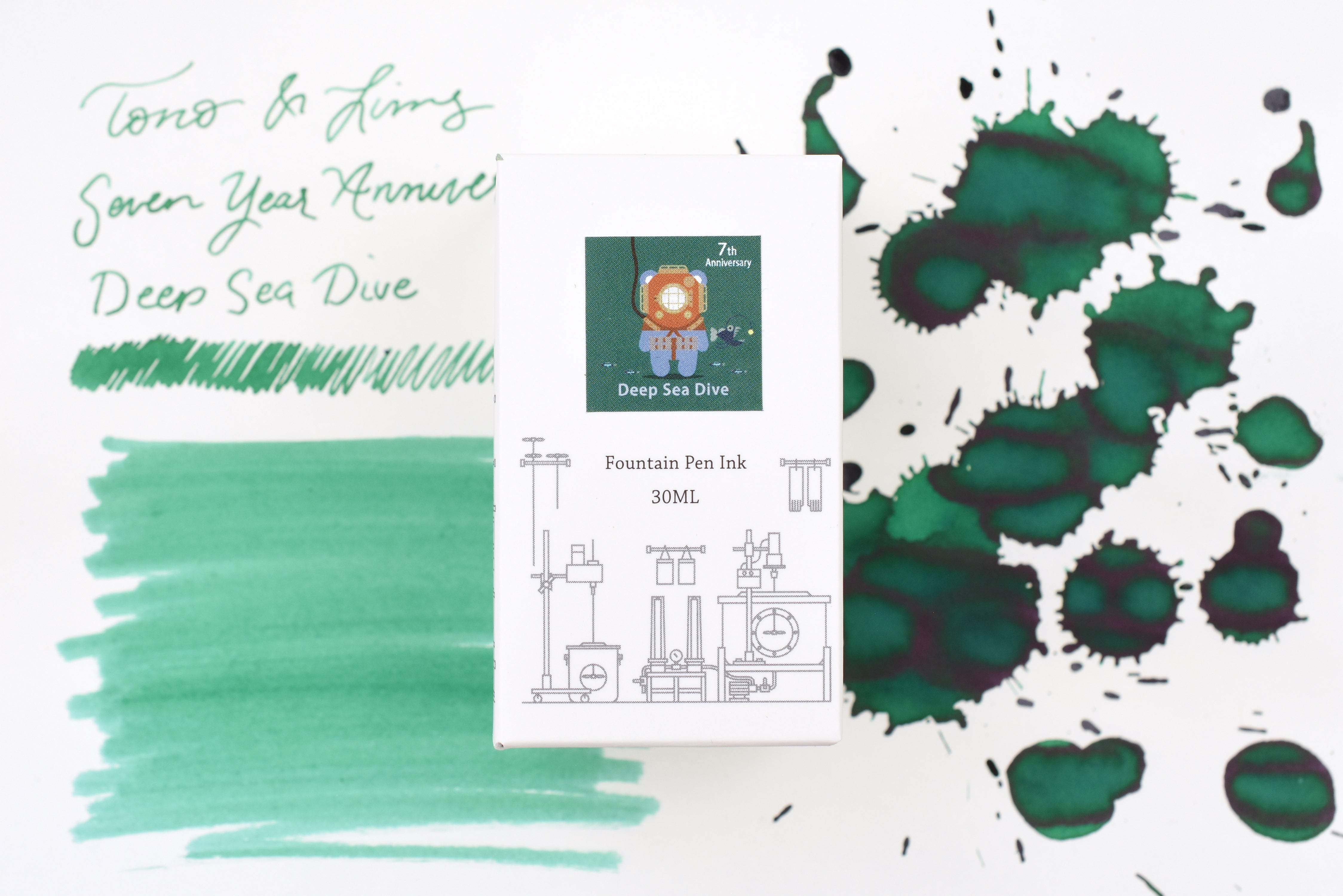 Tono & Lims Ink Bottle - Seven Year Anniversary - Deep Sea Dive - 30ml