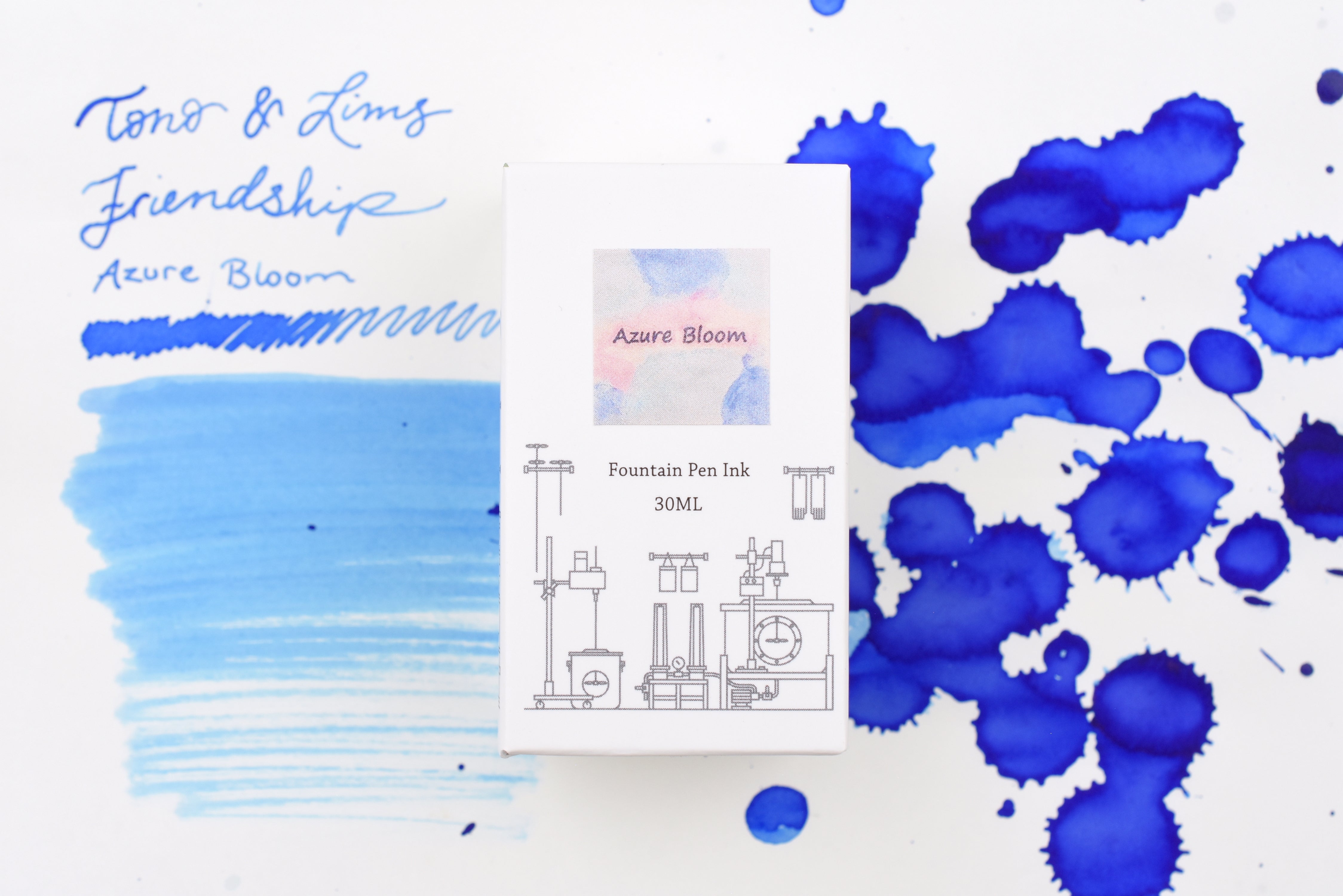 Tono & Lims Ink Bottle - Friendship - Azure Bloom - 30ml