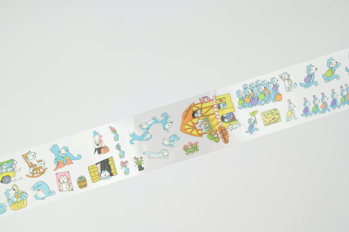 Gakken Clear Roll Stickers - 11 Cats