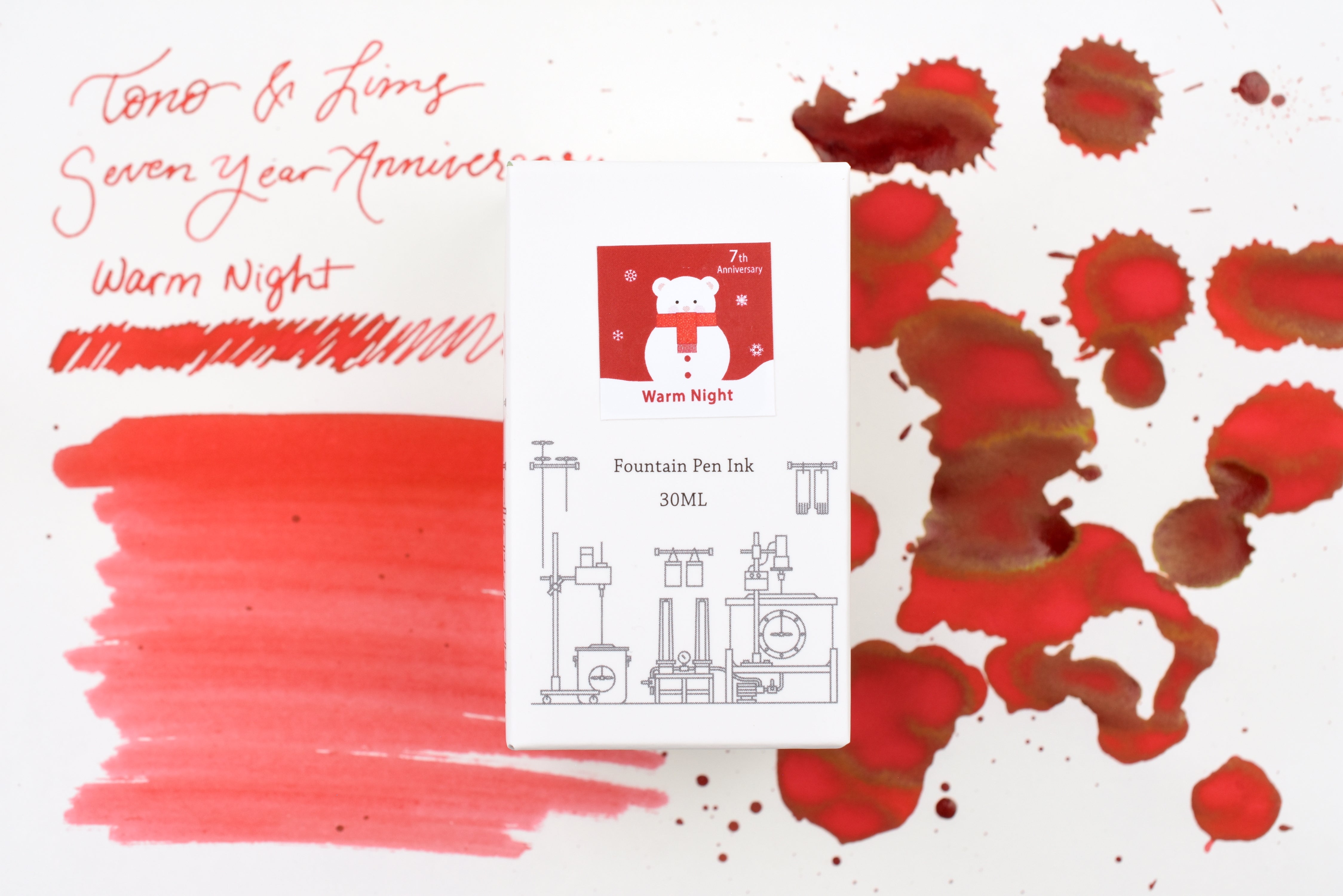 Tono & Lims Ink Bottle - Seven Year Anniversary - Warm Night - 30ml