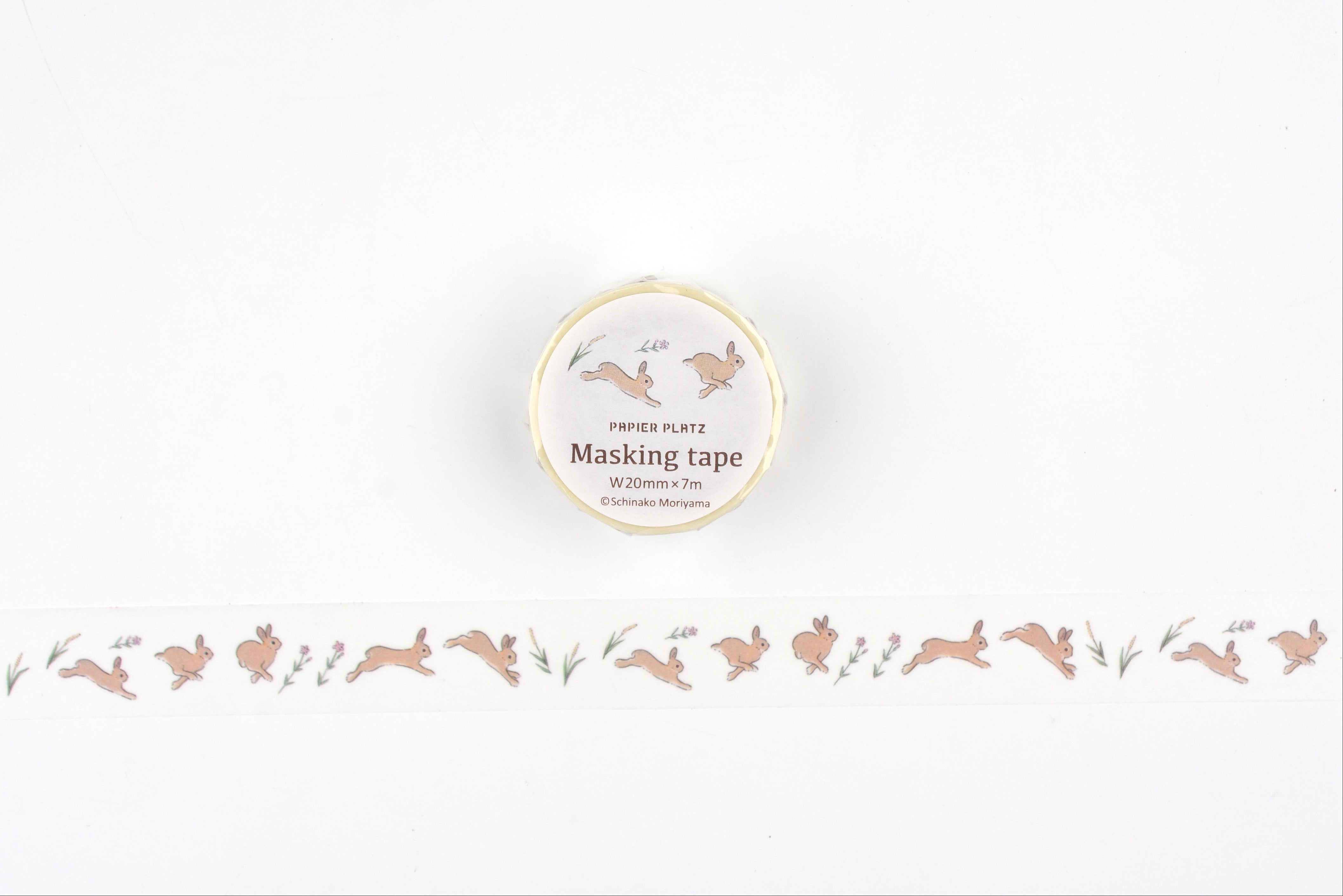 Papier Platz x Schinako Moriyama Masking Tape - Wild Rabbit
