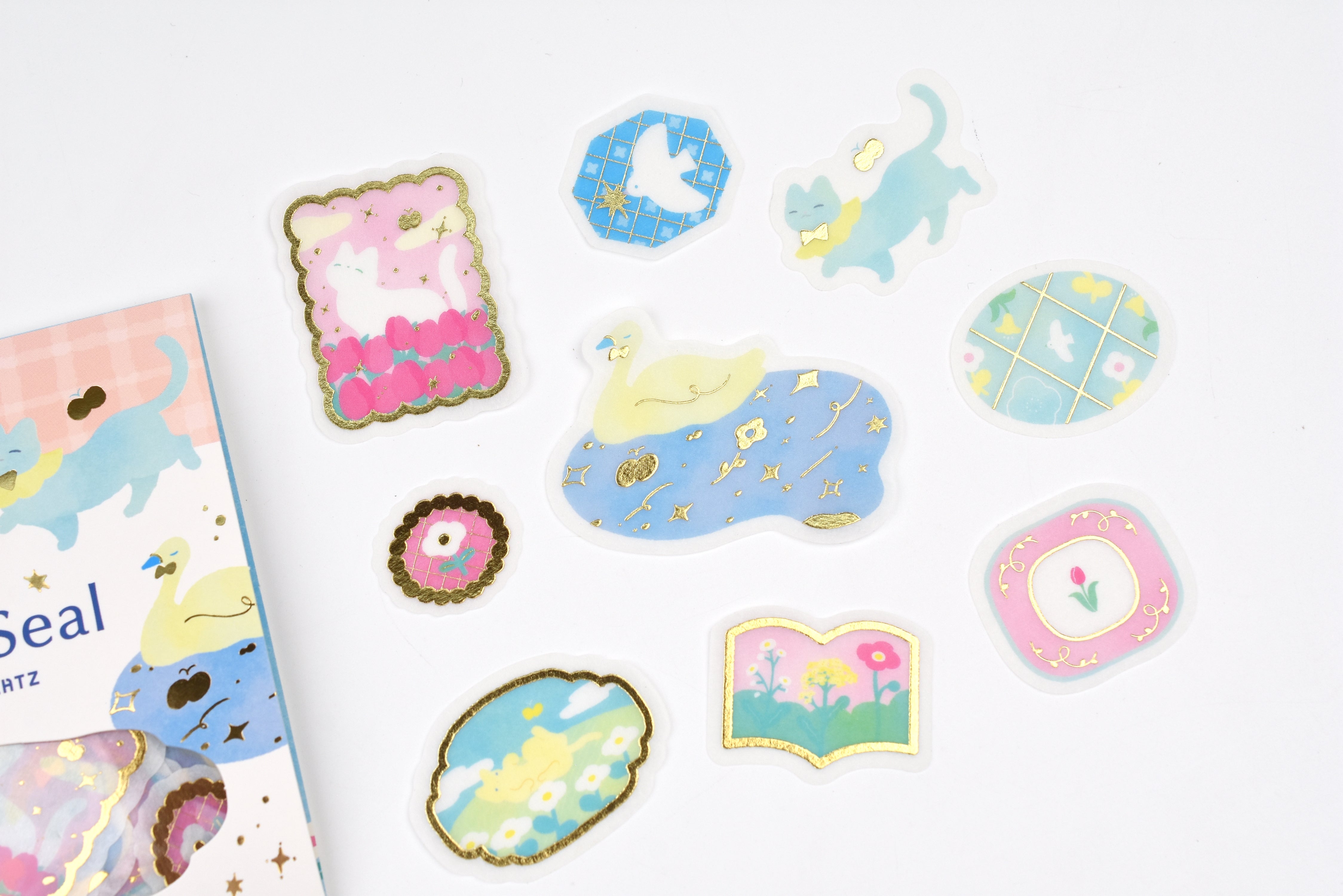 Papier Platz x Miyashita Nodoka Flake Stickers - Nekoneko Weather