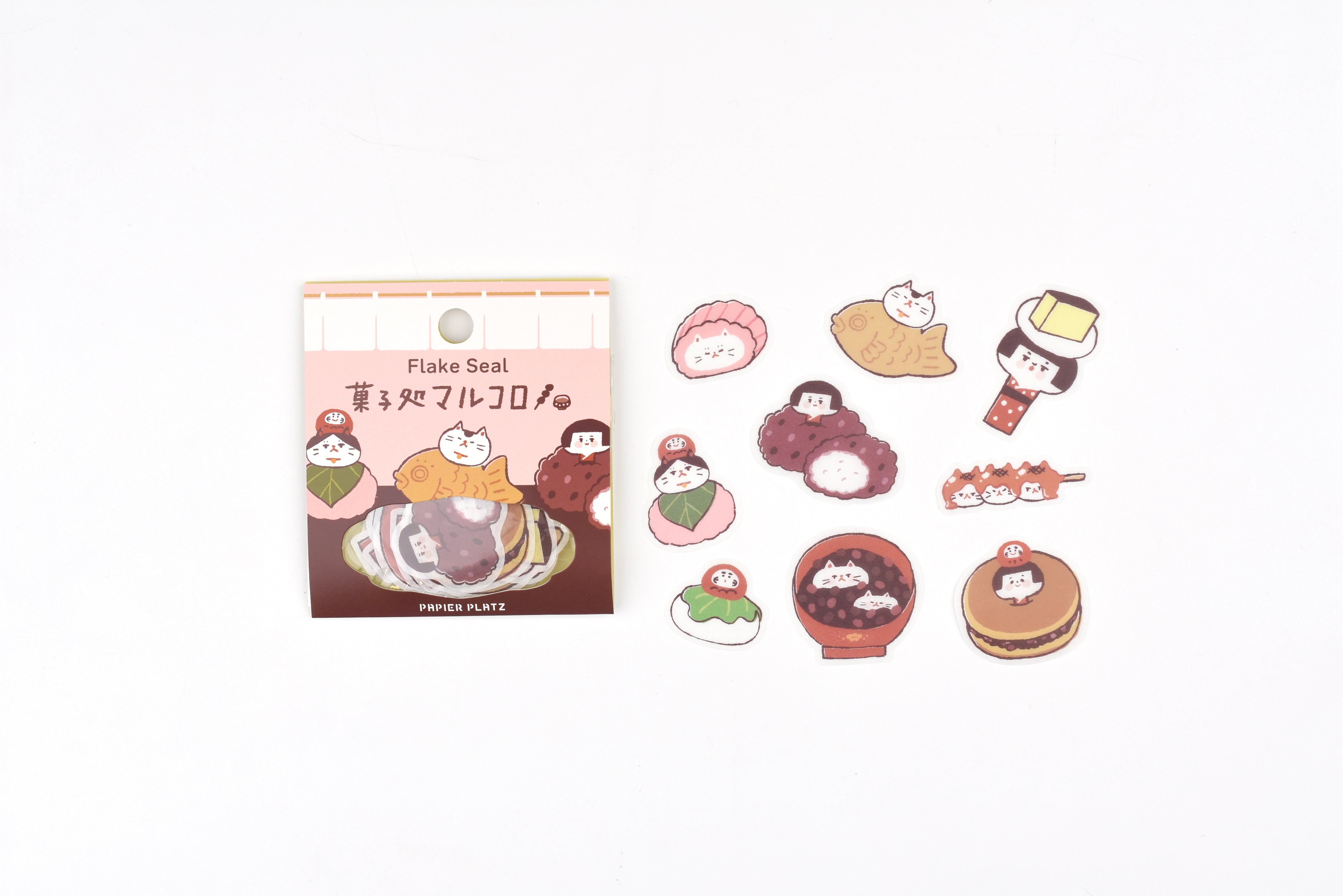 Papier Platz x marucoro chan Flake Stickers - Marucoro Confectionery