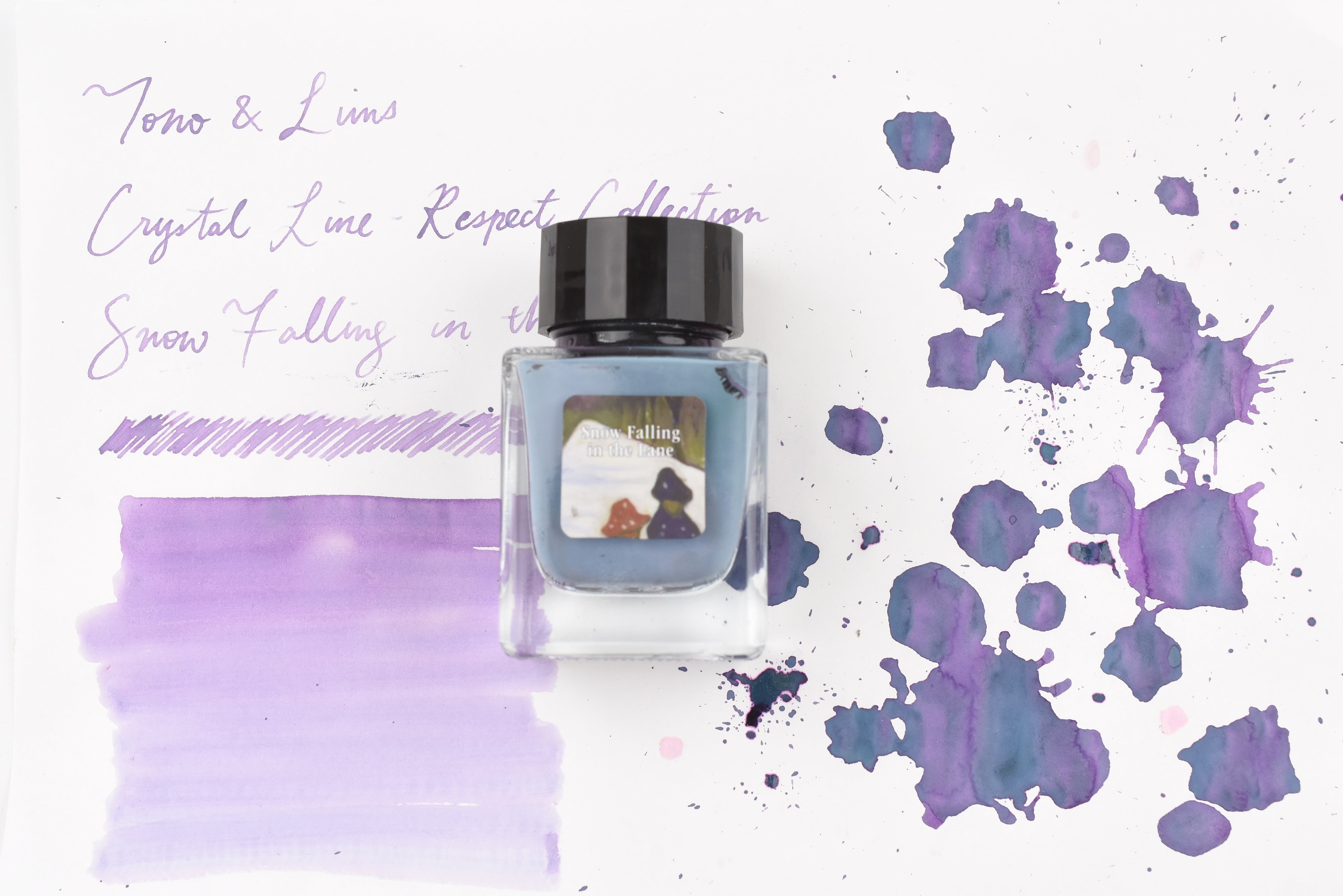 Tono & Lims Glass Pen Ink Bottle - Crystal Line - Respect