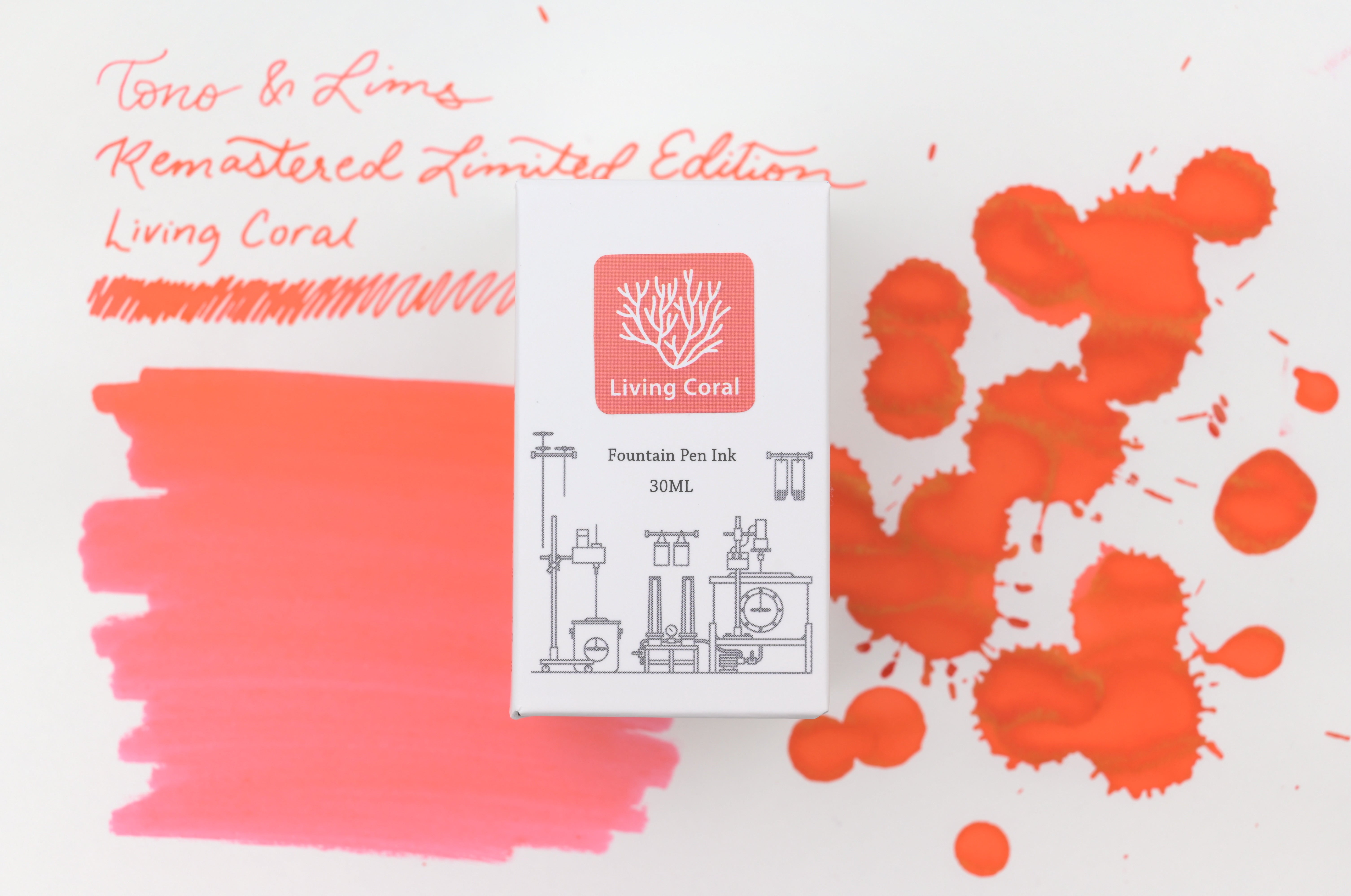 Tono & Lims Ink Bottle - Remastered Limited Edition - Living Coral