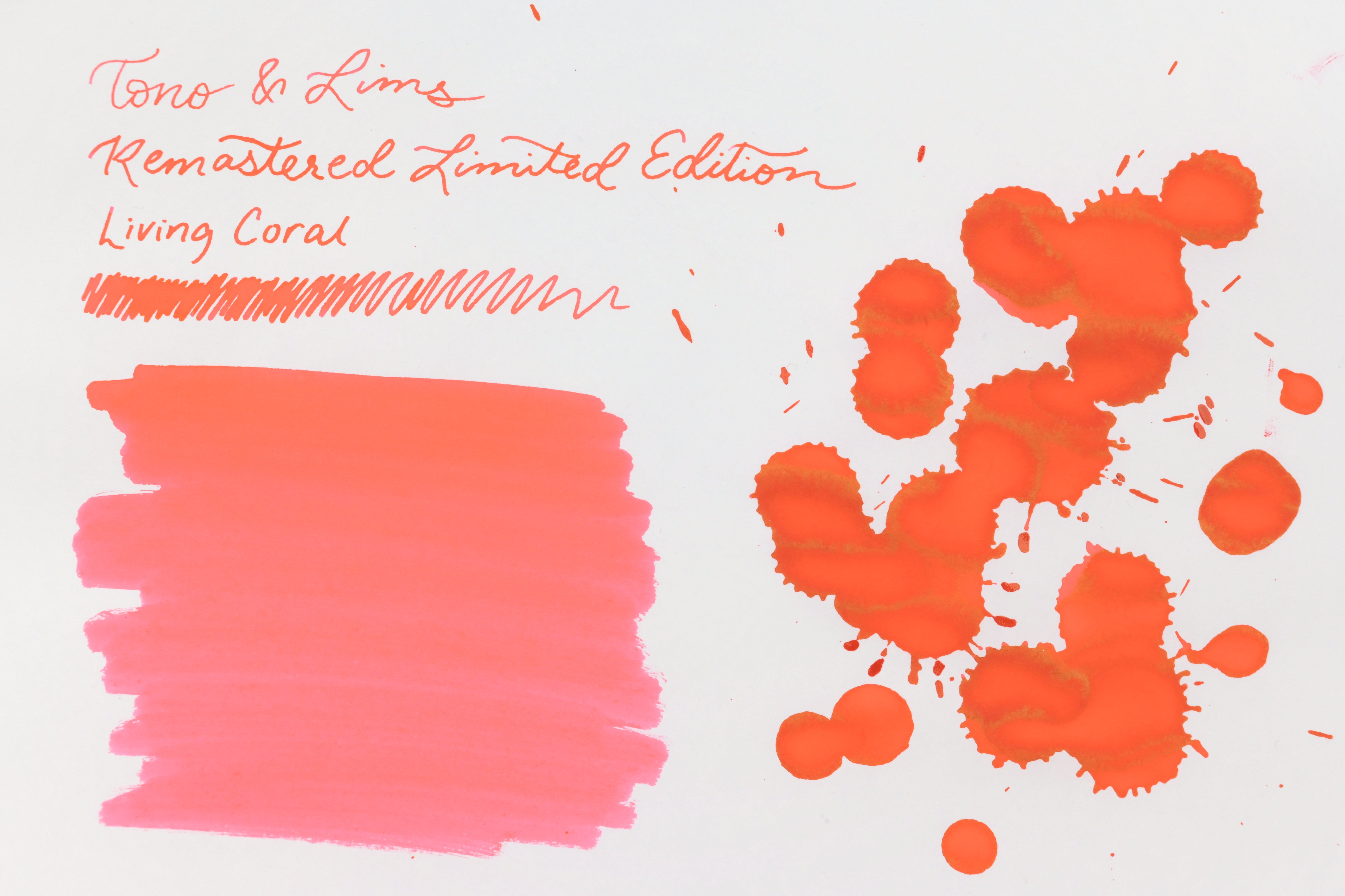 Tono & Lims Ink Bottle - Remastered Limited Edition - Living Coral