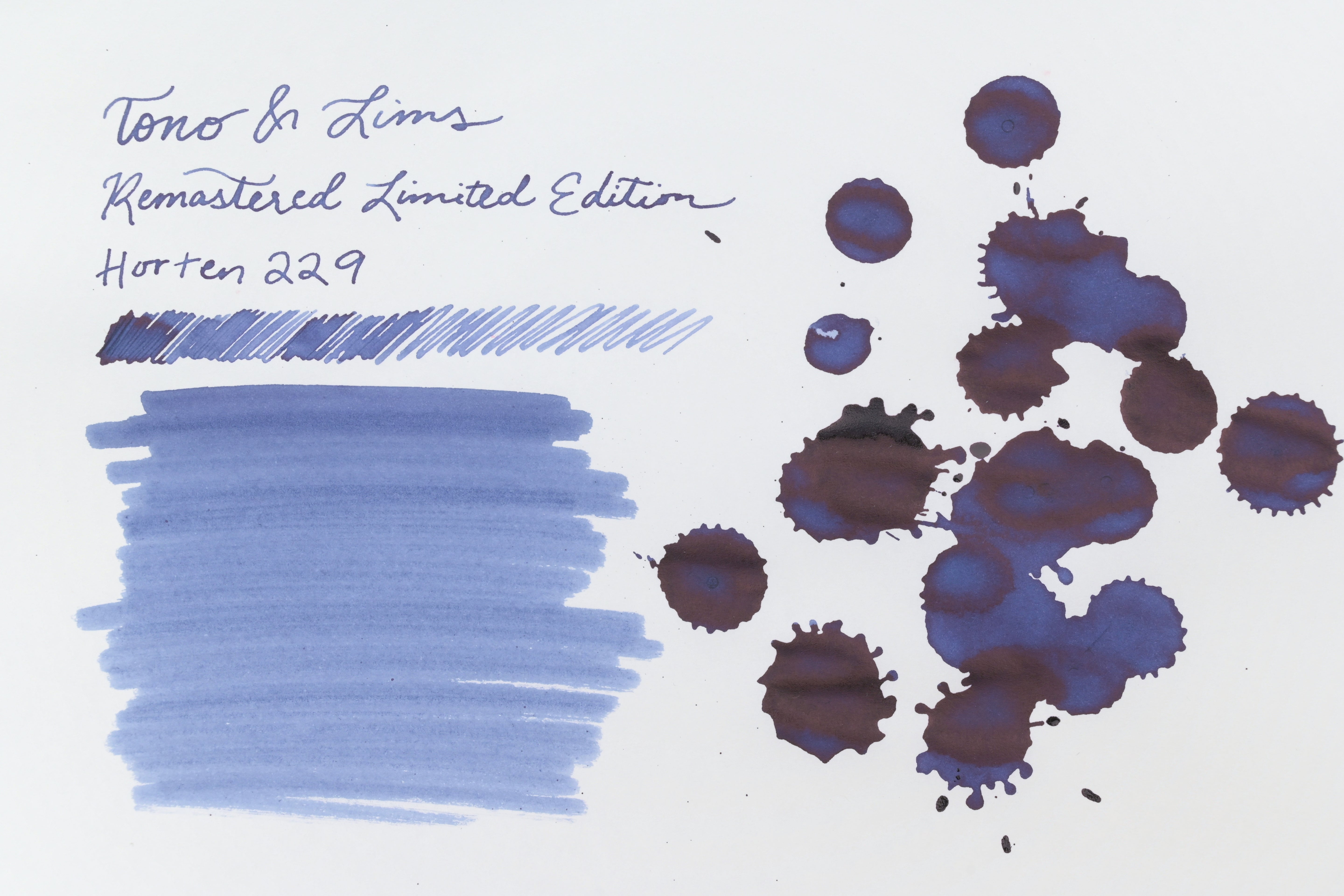 Tono & Lims Ink Bottle - Remastered Limited Edition - Horten 229 - 30ml (Overseas Exclusive)