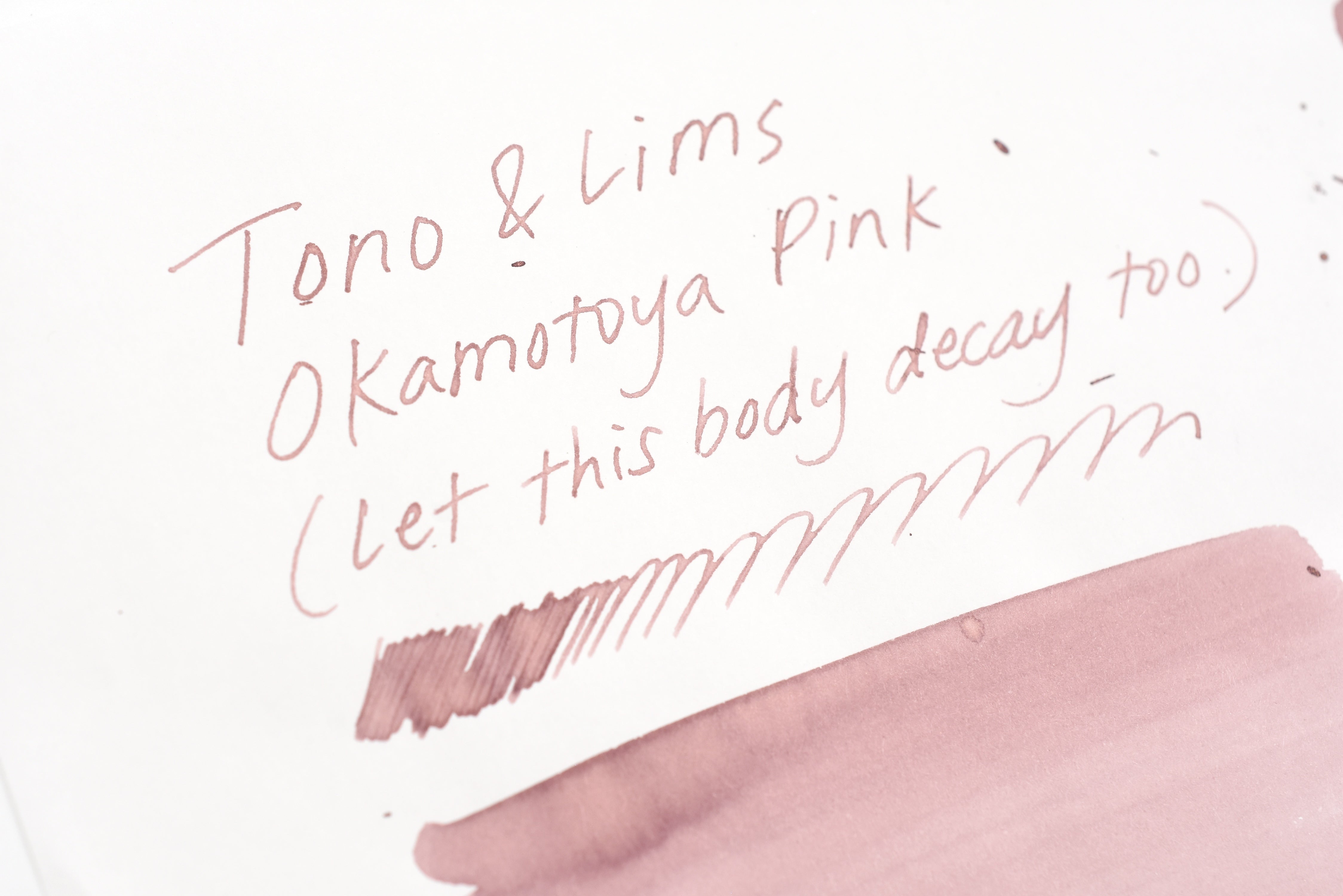 Tono & Lims Ink Bottle - Friendship - オカモトヤ ピンク (Okamotoya