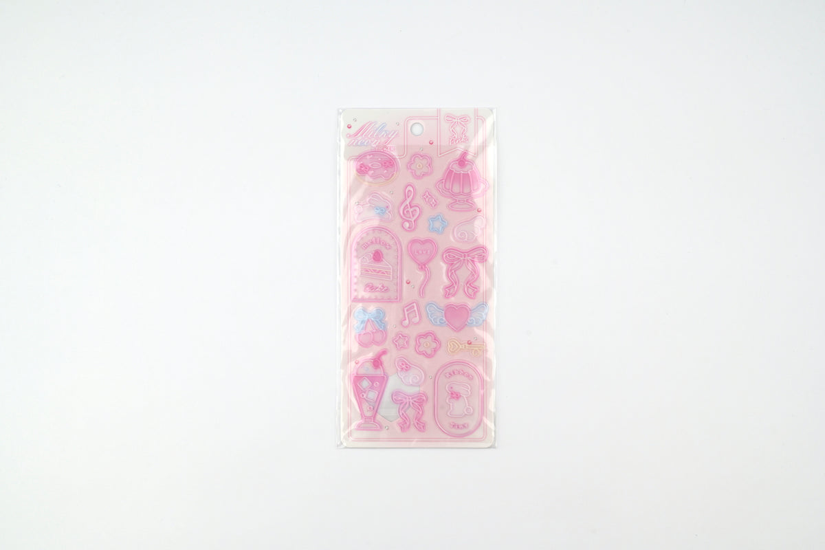 Q-Lia Milky Neon Stickers - Milky Pink
