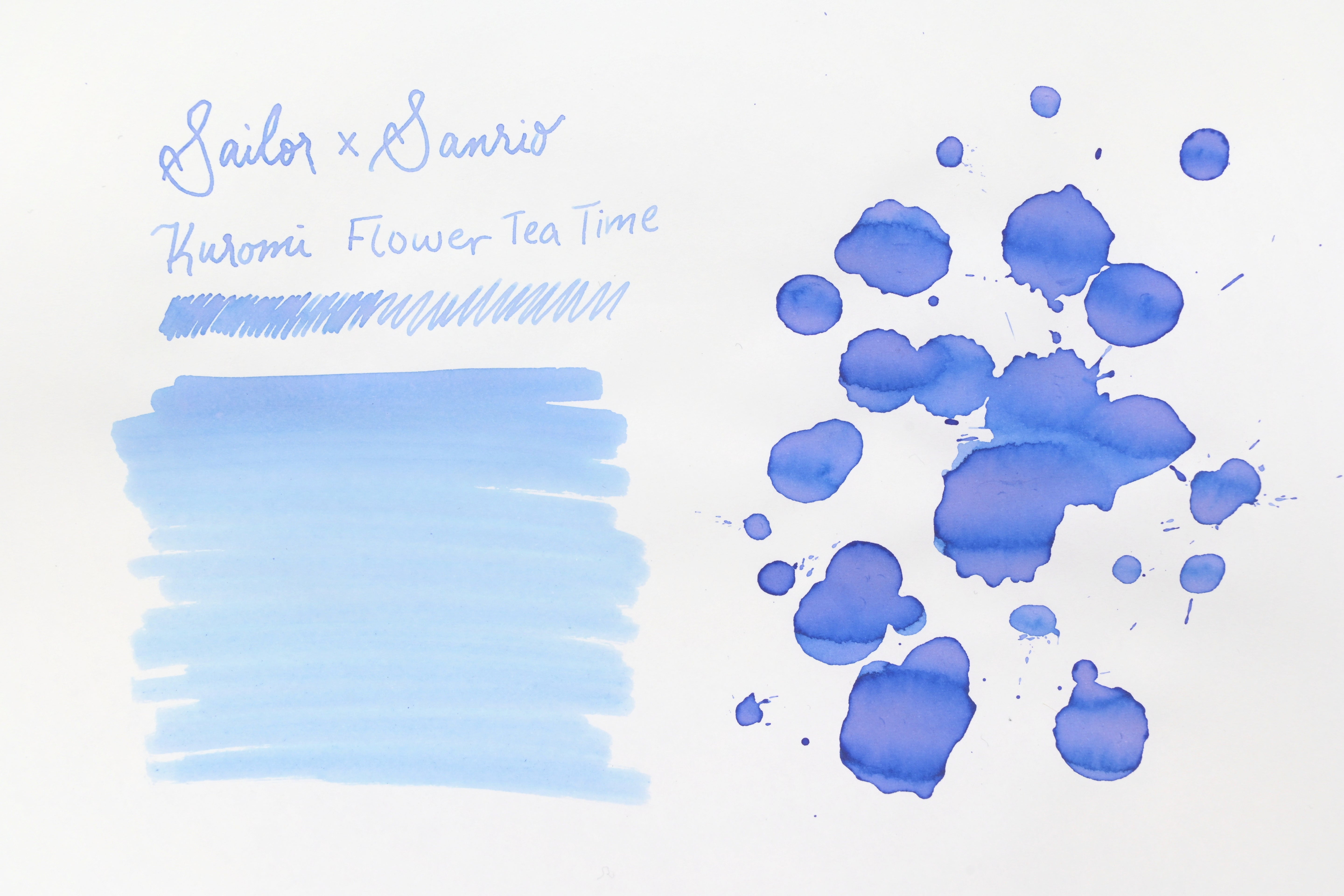 Sailor x Sanrio Original Ink - Kuromi - Flower Tea Time - 20mL