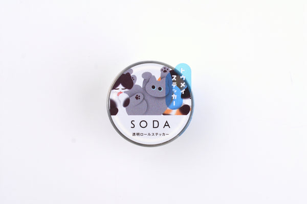 SODA Transparent Masking Tape - 30mm - Tiger – Yoseka Stationery