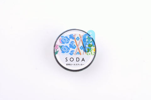 SODA Transparent Masking Tape - Stickers Roll - 20mm - Kitte