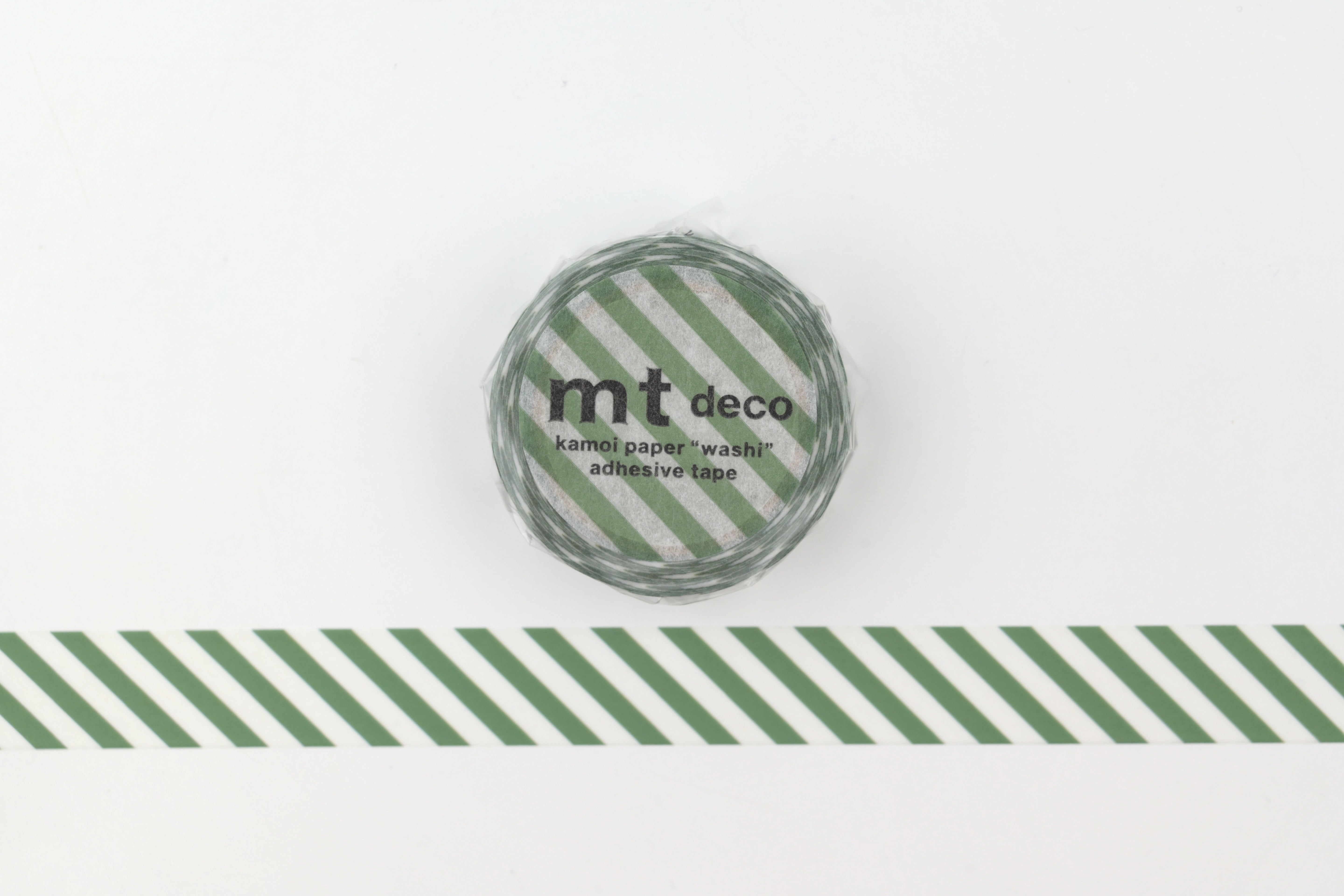 mt Washi Tape - Deco - Stripe Deep Green
