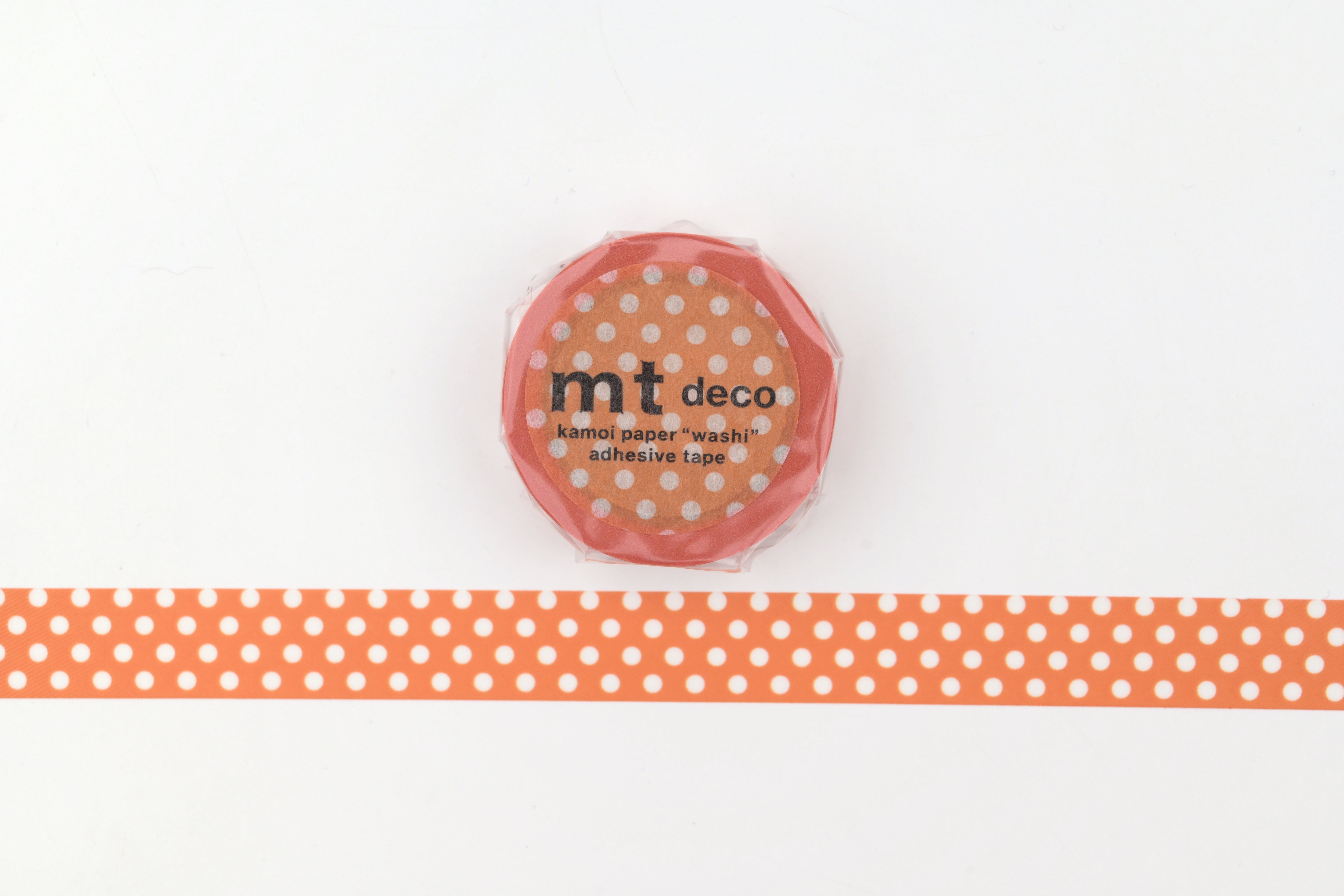 mt Washi Tape - Deco - Dot Deep Orange