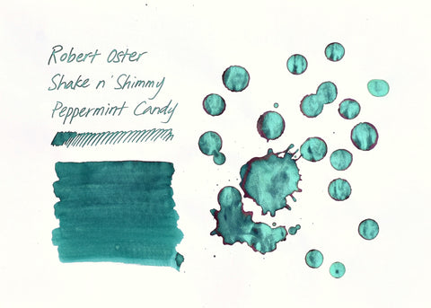 Robert Oster Signature Ink - Shake n' Shimmy - Peppermint Candy - 50ml