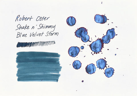 Robert Oster Signature Ink - Shake n' Shimmy - Blue Velvet Storm - 50ml