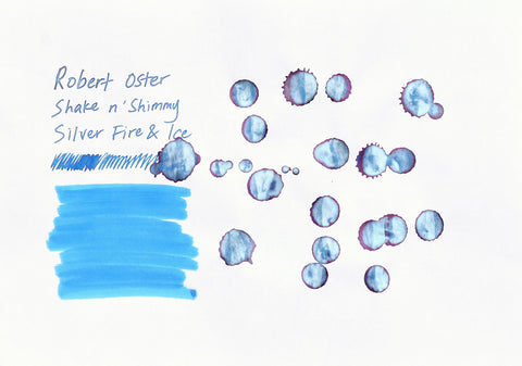 Robert Oster Signature Ink - Shake n' Shimmy - Silver Fire & Ice - 50ml