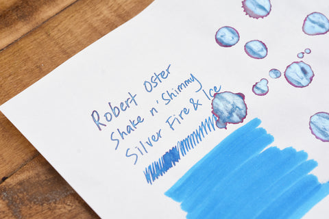 Robert Oster Signature Ink - Shake n' Shimmy - Silver Fire & Ice - 50ml