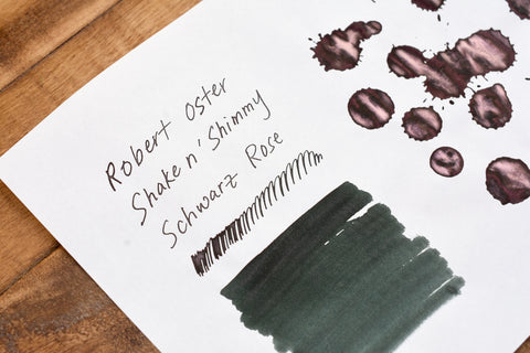 Robert Oster Signature Ink - Shake n' Shimmy - Schwarz Rose - 50ml