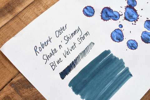 Robert Oster Signature Ink - Shake n' Shimmy - Blue Velvet Storm - 50ml