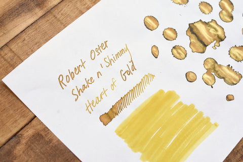 Robert Oster Signature Ink - Shake n' Shimmy - Heart of Gold - 50ml