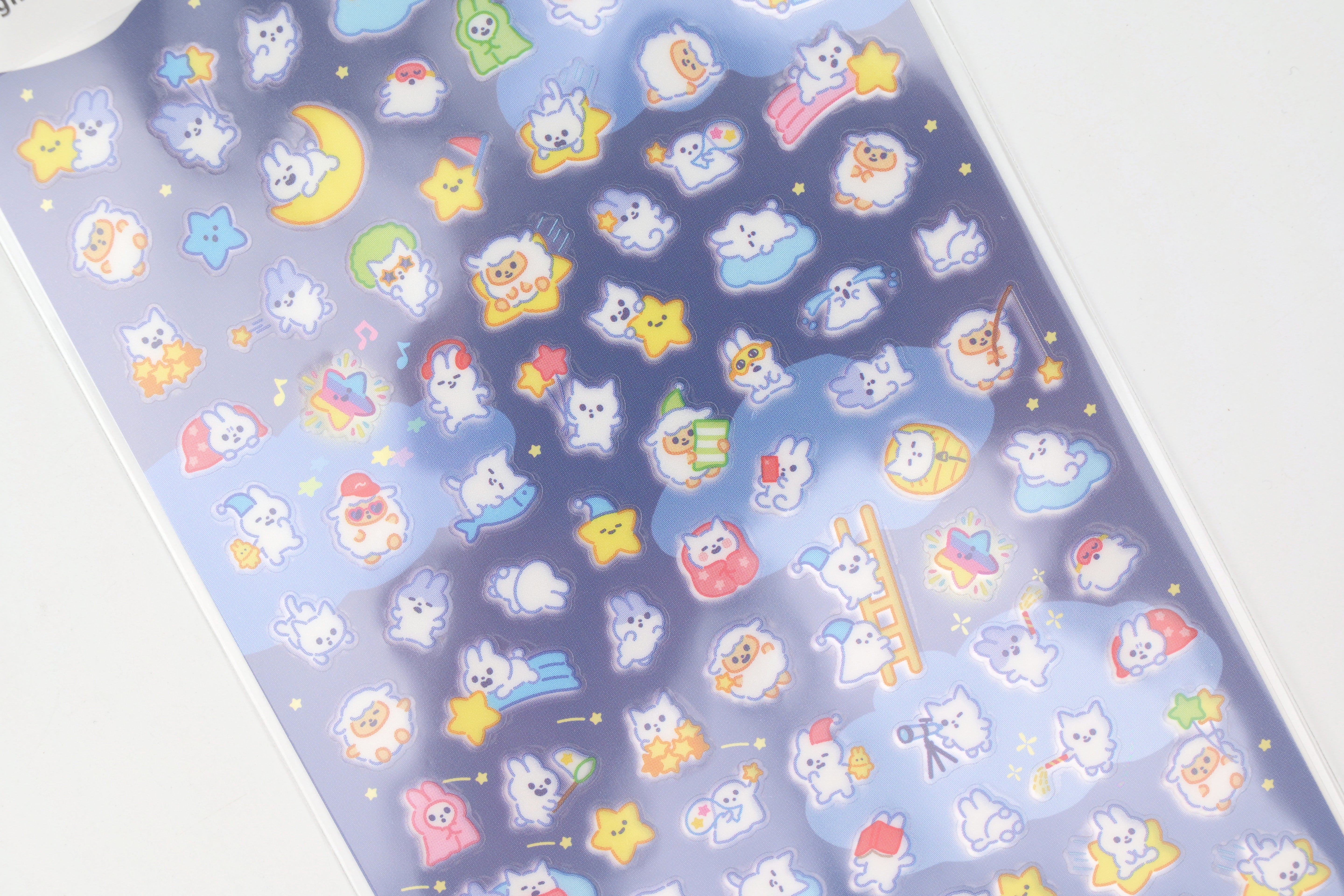 Mind Wave Sticker Sheet - Night Owl Animals