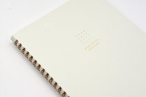 MD Ring Notebook Soft Color - A5 - Dot Grid - White