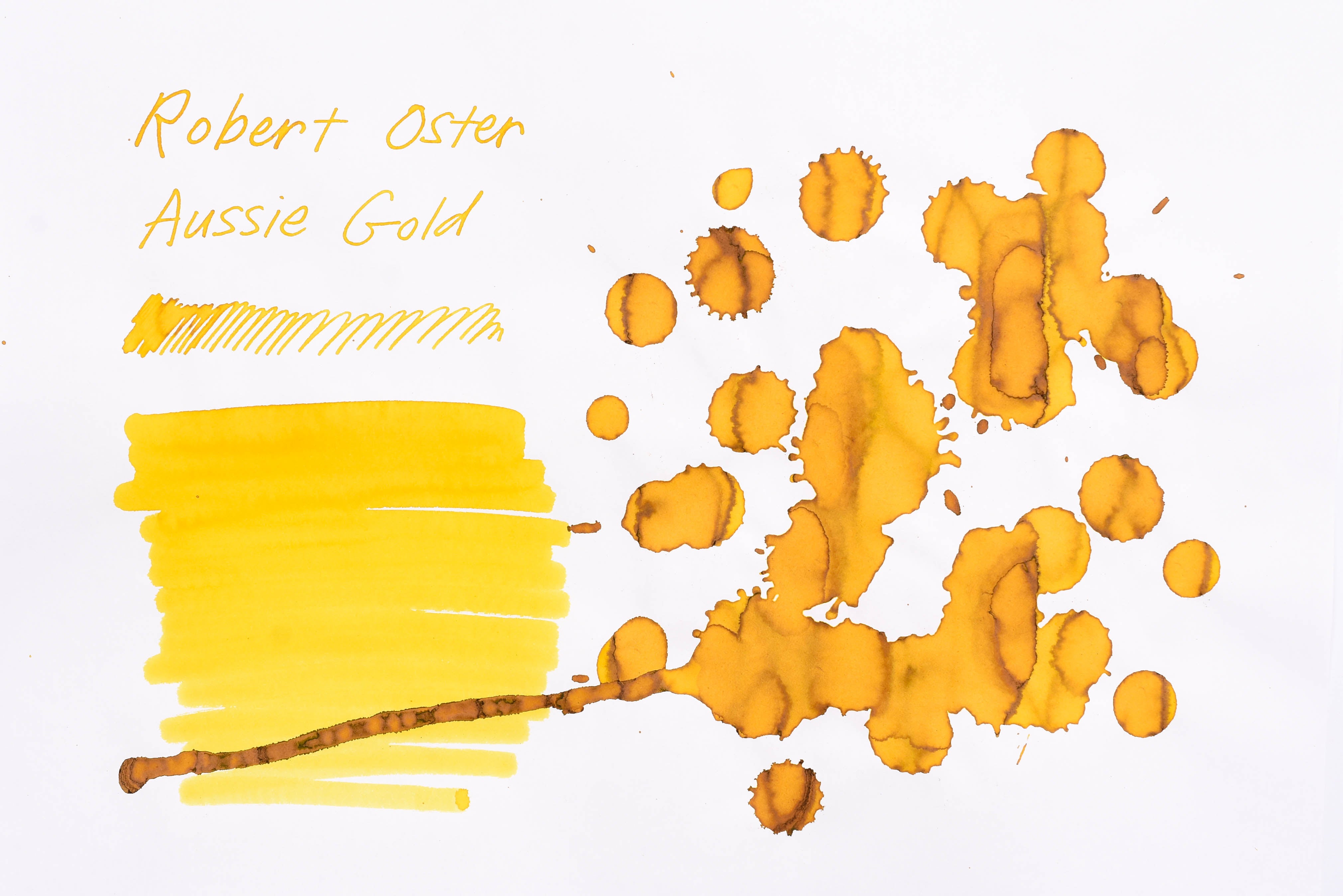 Aussie Gold Ink Robert Oster Signature Ink - Aussie Gold - 50ml – Yoseka Stationery