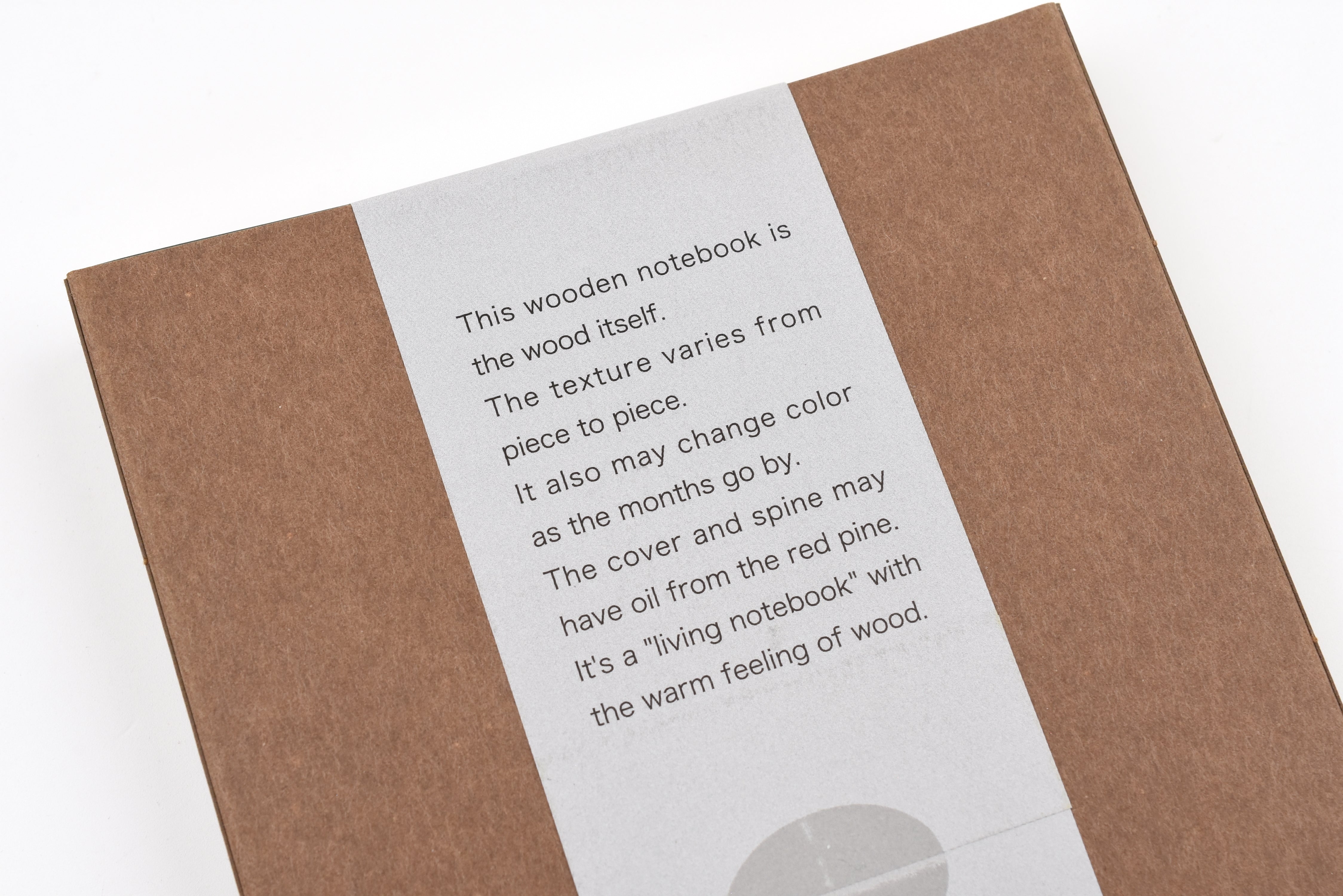 Yamatowa Forest Goods Shikibun Red Pine Wood Notebook - A6