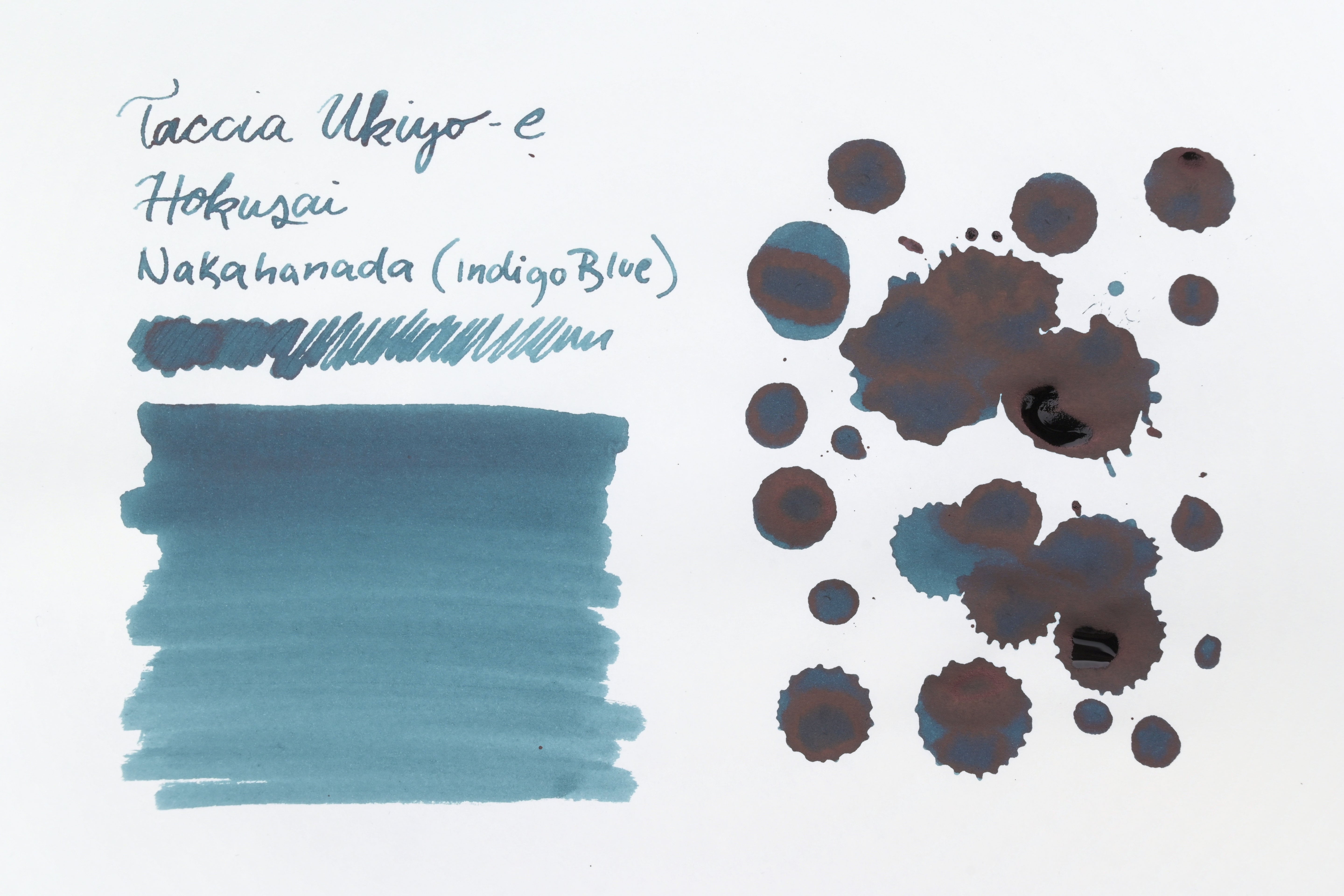 Taccia Ukiyo-e - Hokusai - Nakahanada (Indigo Blue)