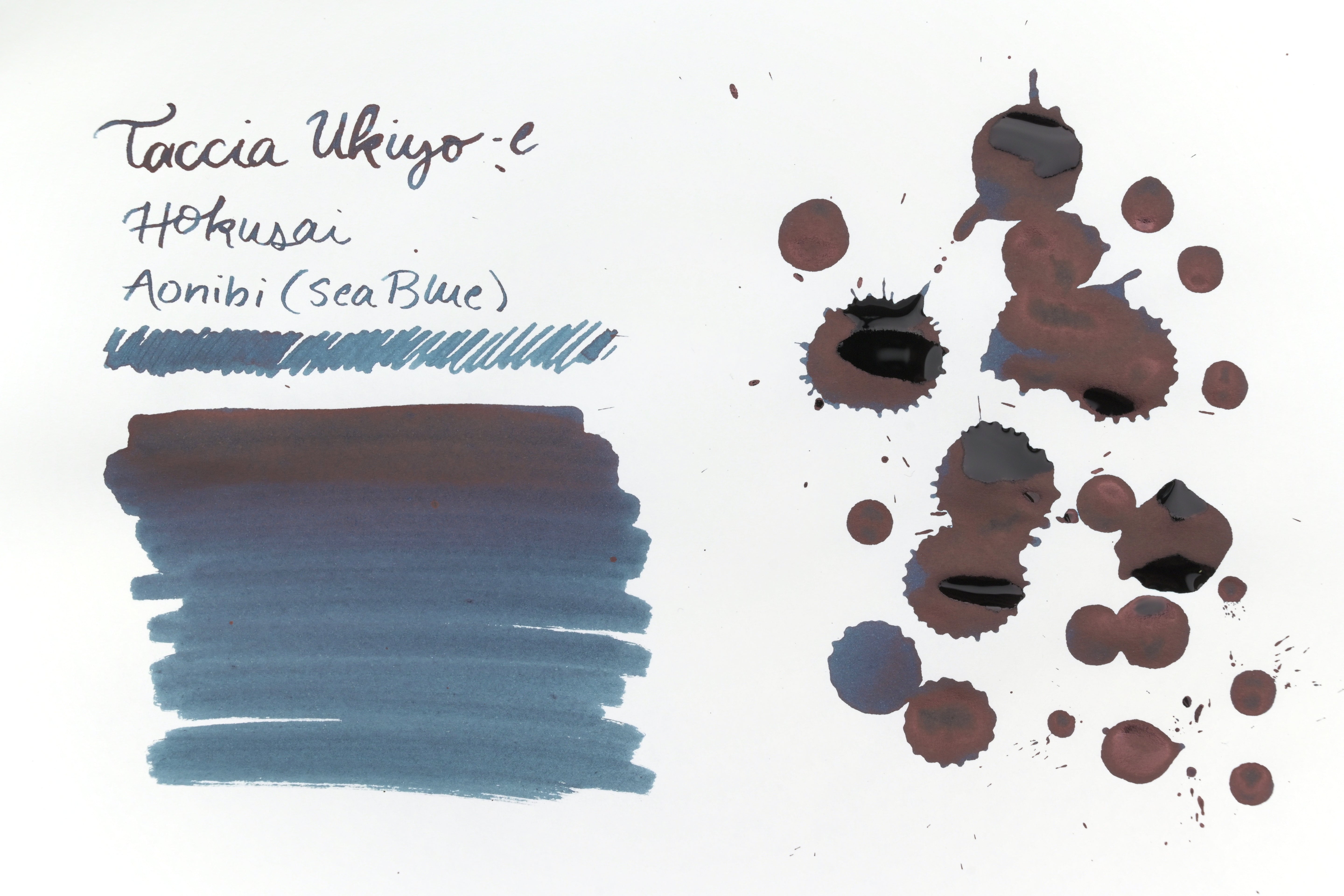 Taccia Ukiyo-e - Hokusai - Aonibi (Sea Blue)