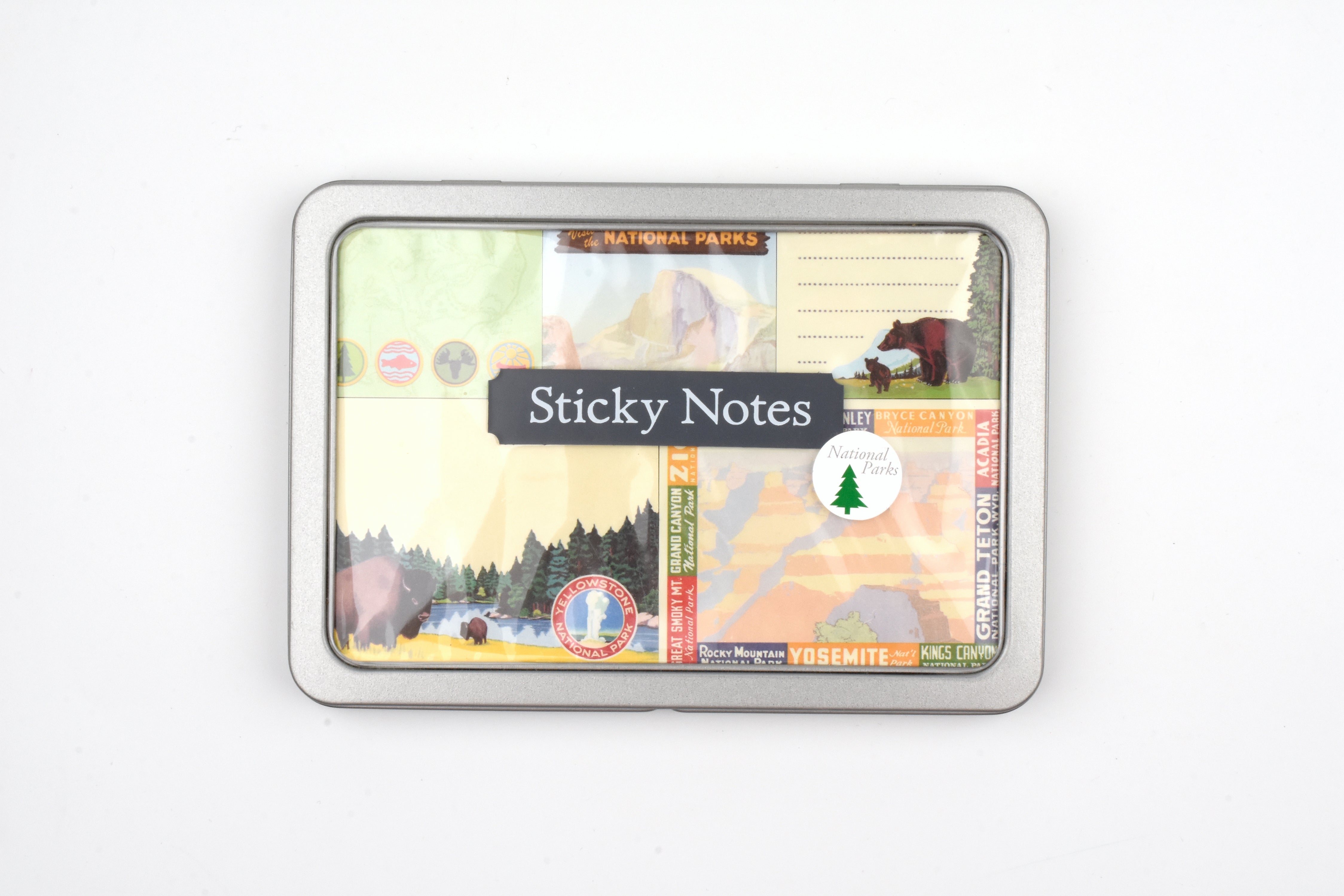 Cavallini - Sticky Notes Tin Set - National Parks