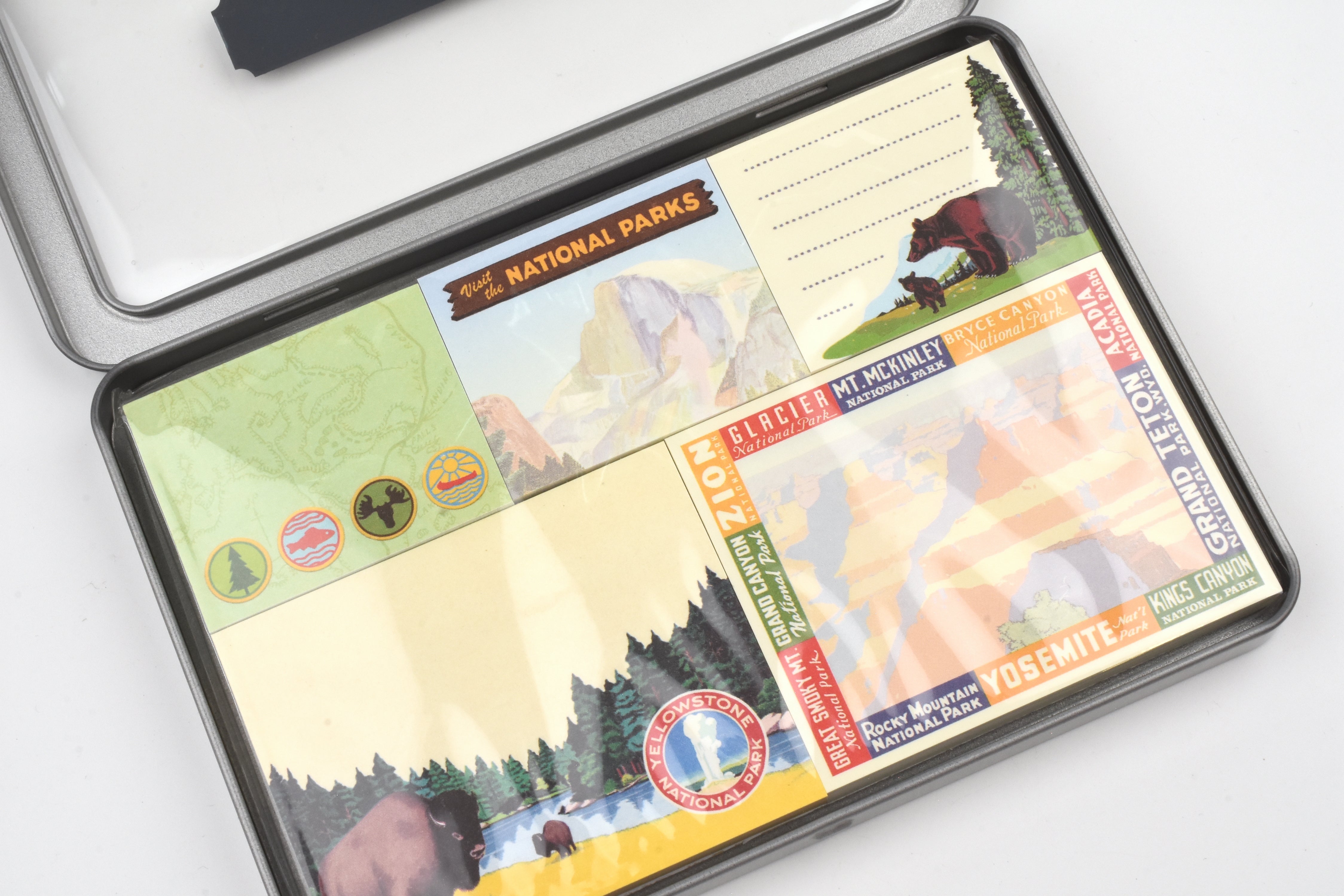 Cavallini - Sticky Notes Tin Set - National Parks