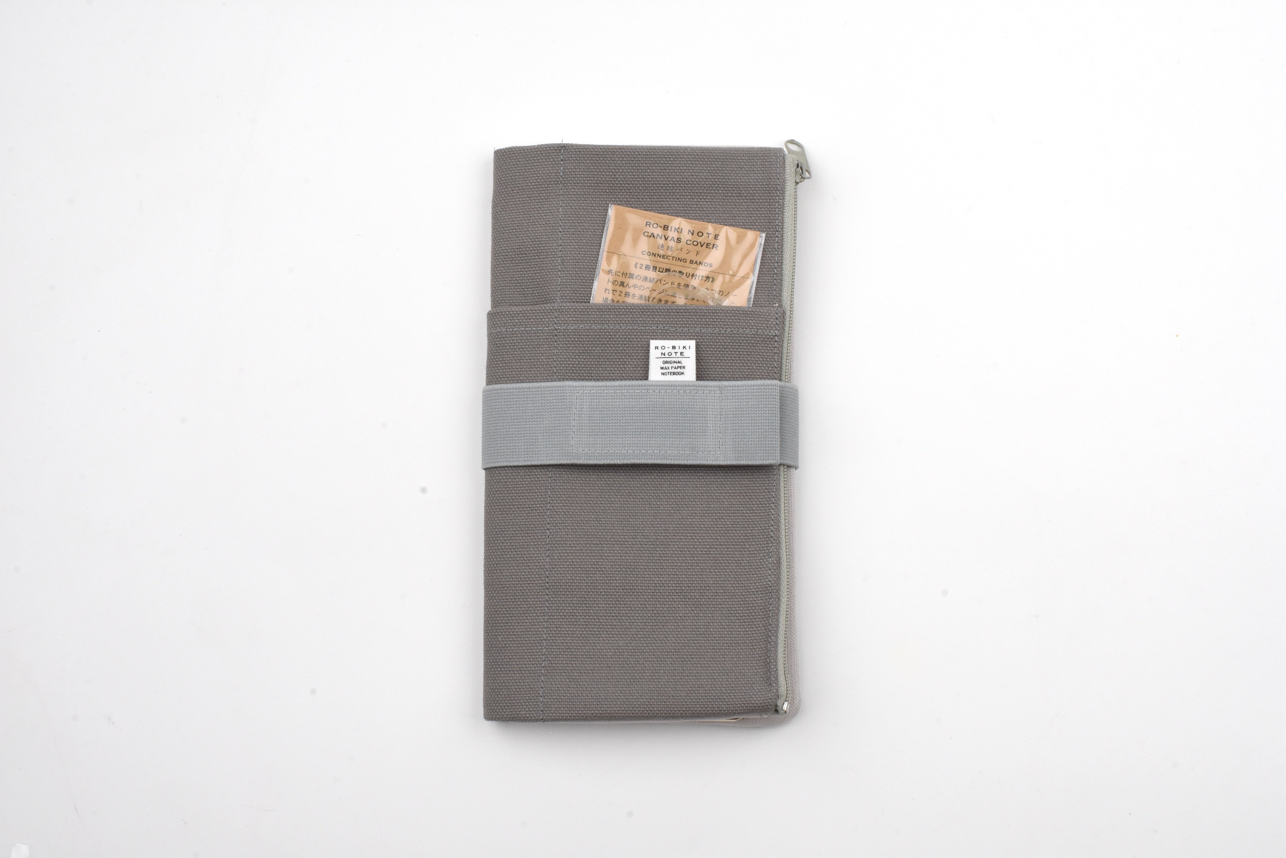 Yamamoto Paper Ro-Biki Note Canvas Cover - Cool Gray
