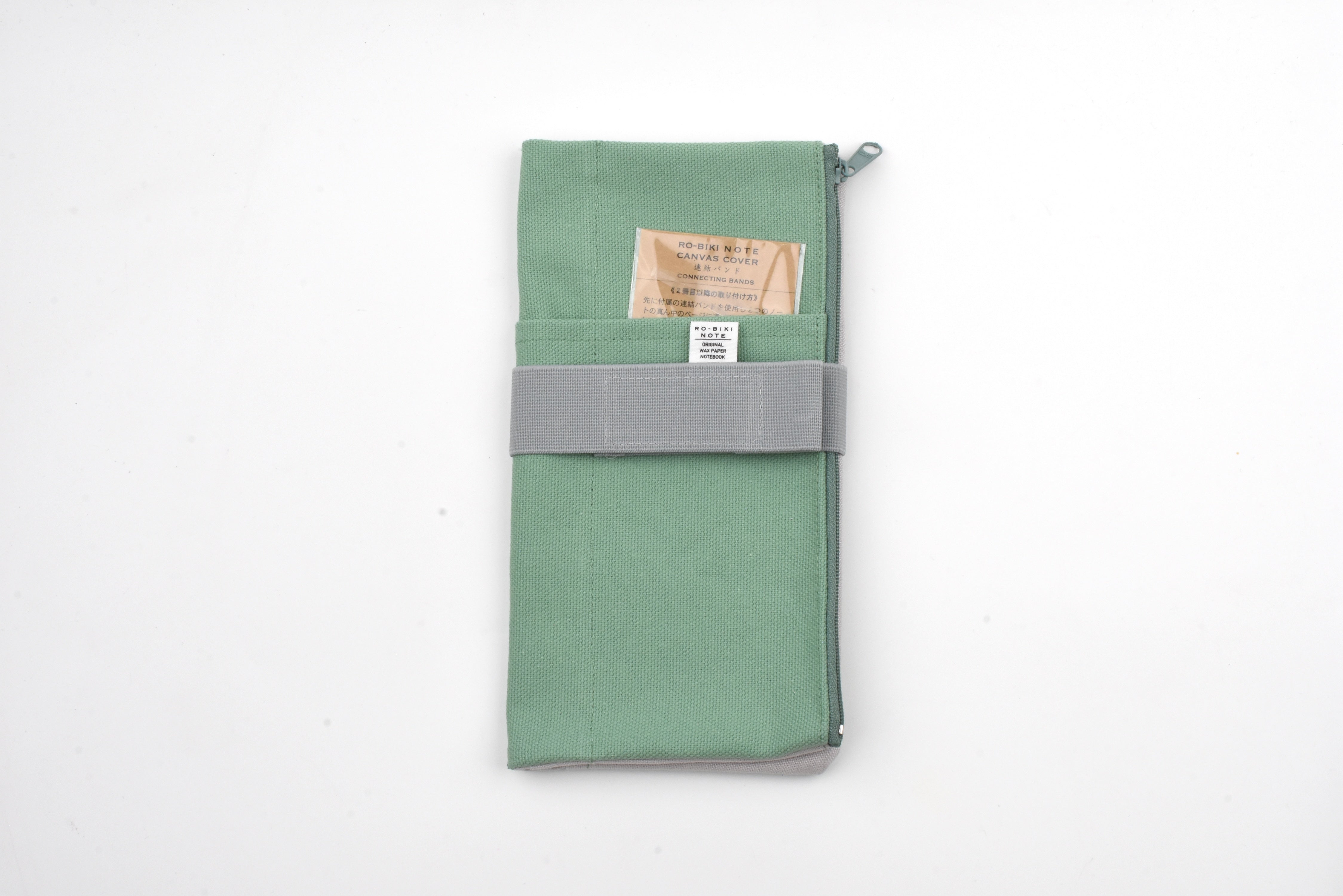 Yamamoto Paper Ro-Biki Note Canvas Cover - Mint Green