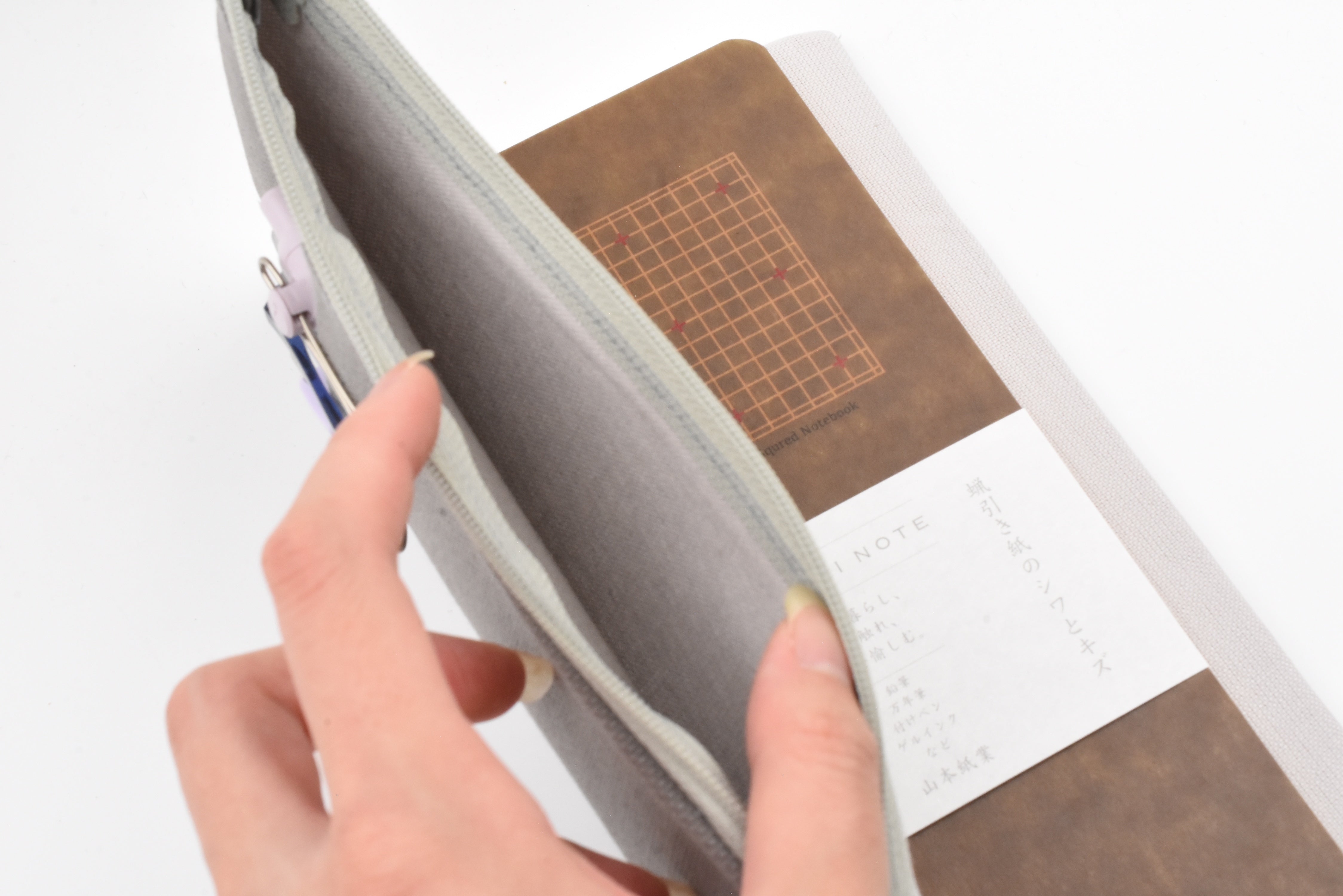 Yamamoto Paper Ro-Biki Note Canvas Cover - Cool Gray