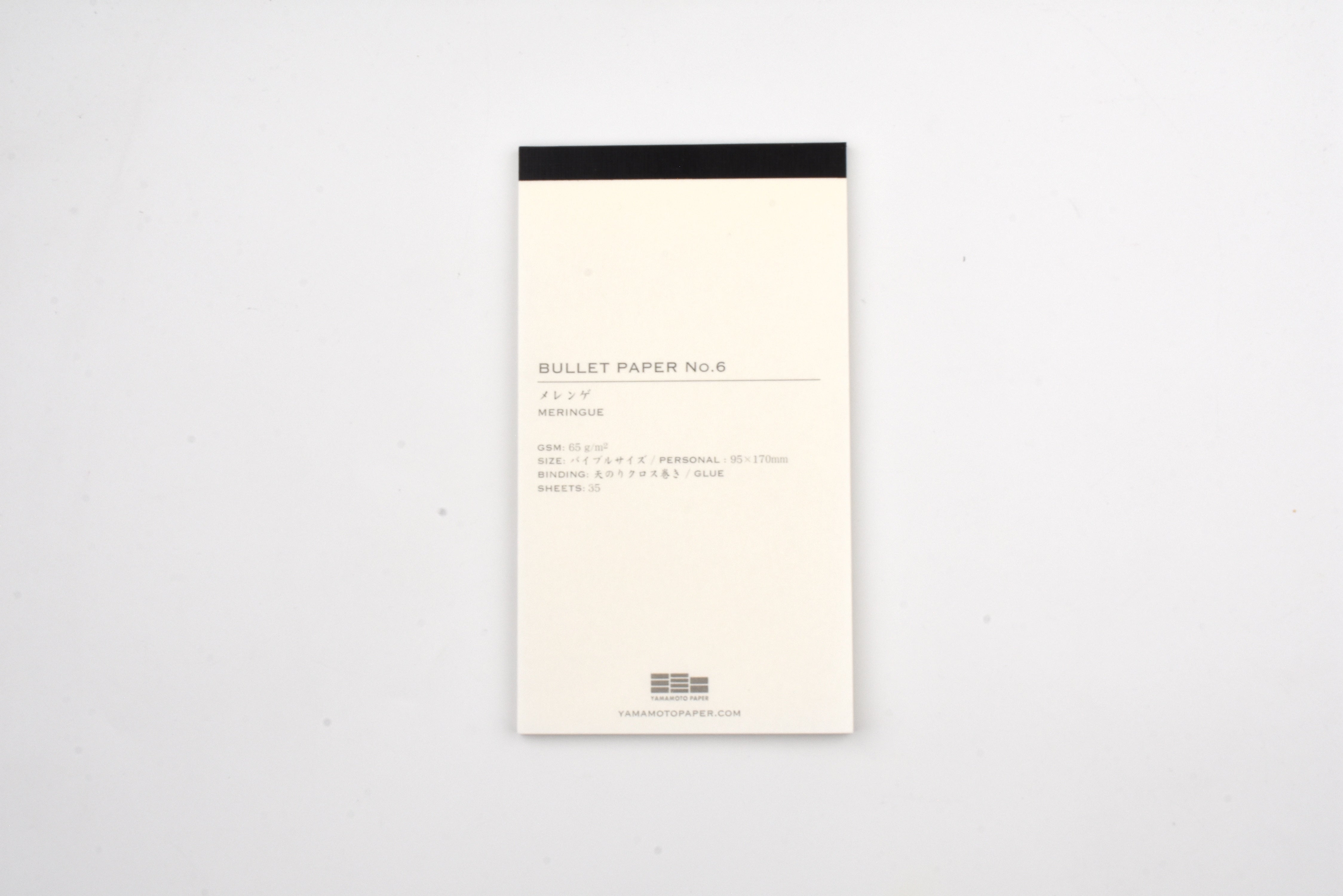 Yamamoto Paper Bullet Jotter Refill - Bullet Paper No.6 Meringue