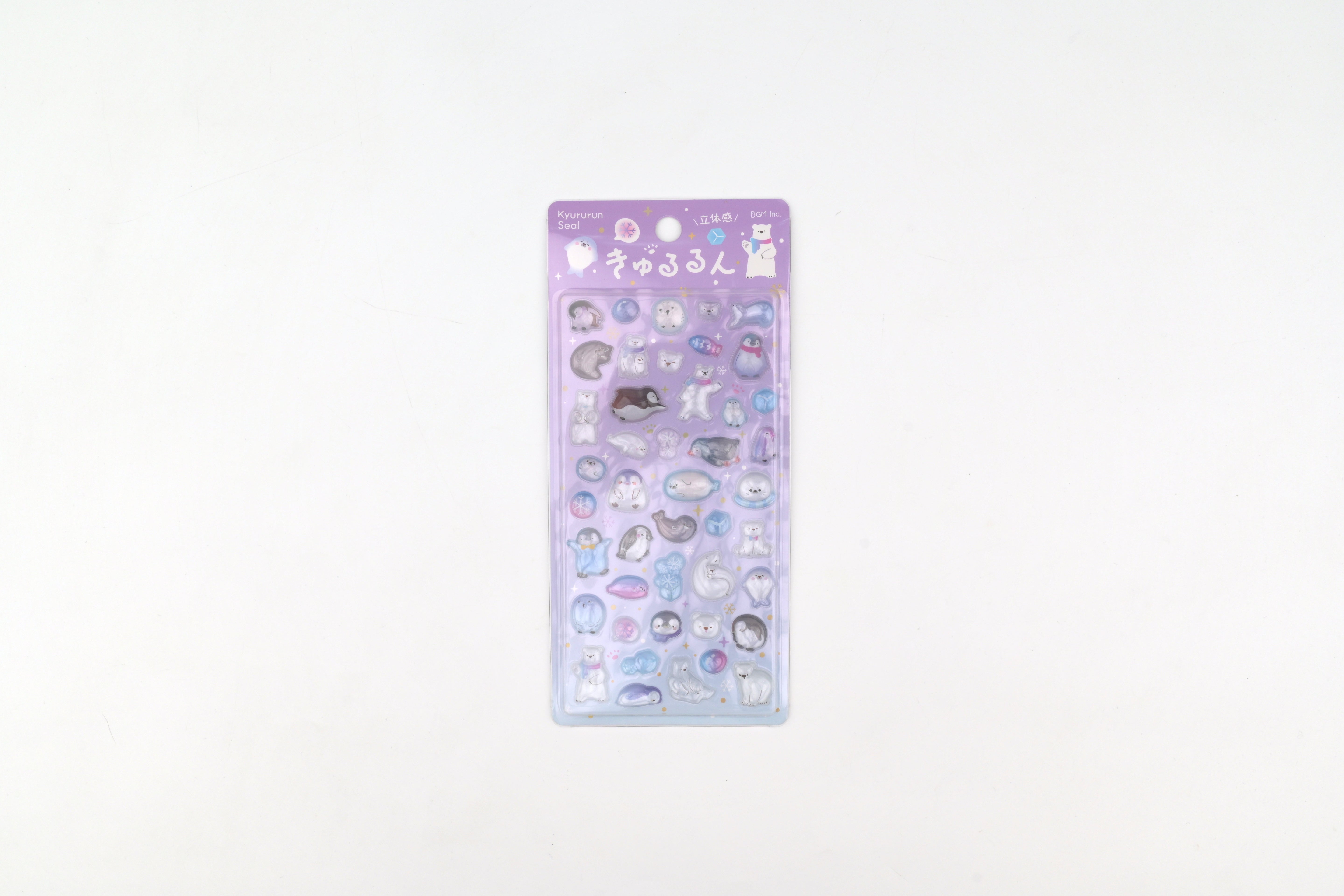 BGM 3D Sticker Sheet - Kyururun - Winter Animals