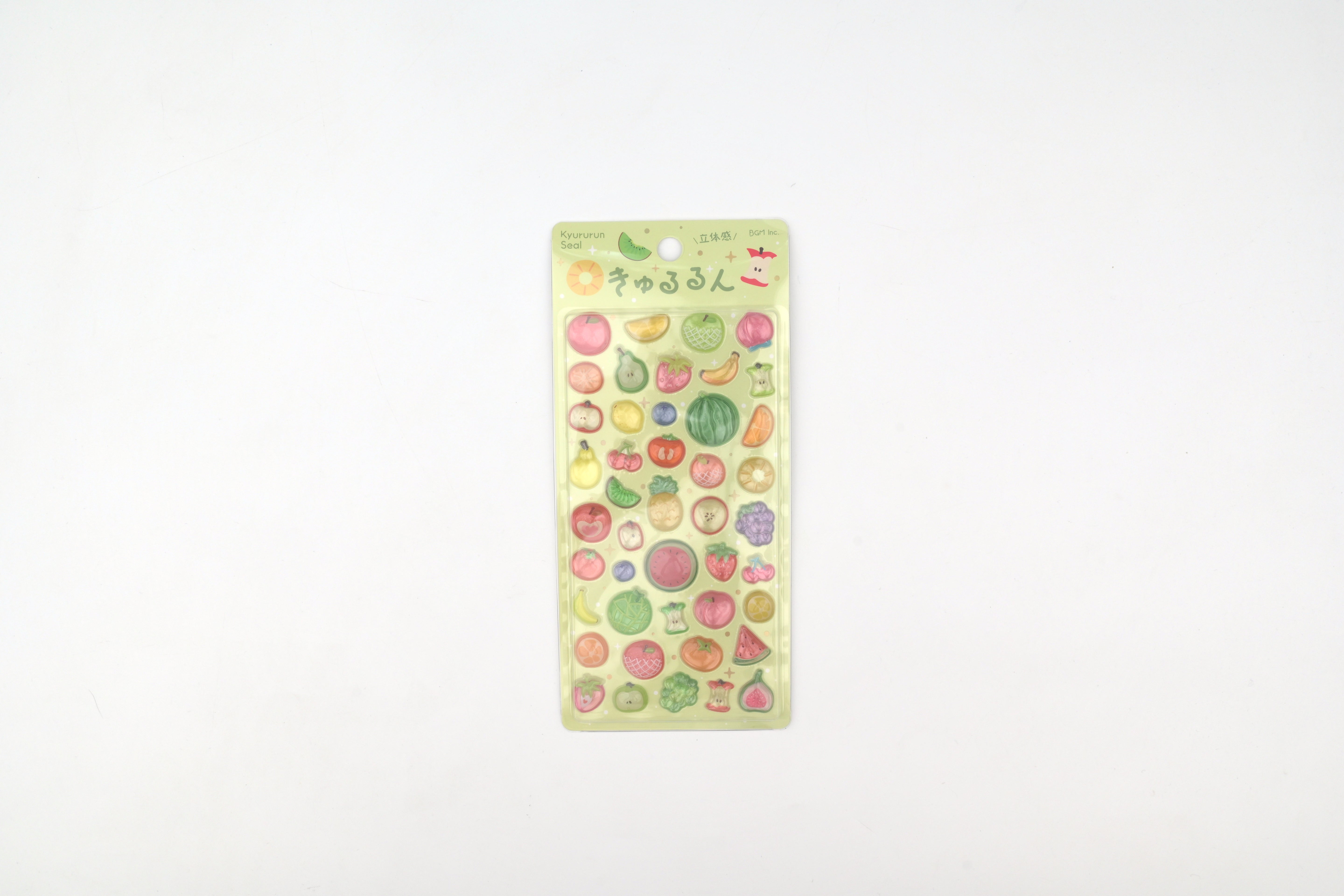 BGM 3D Sticker Sheet - Kyururun - Fruits