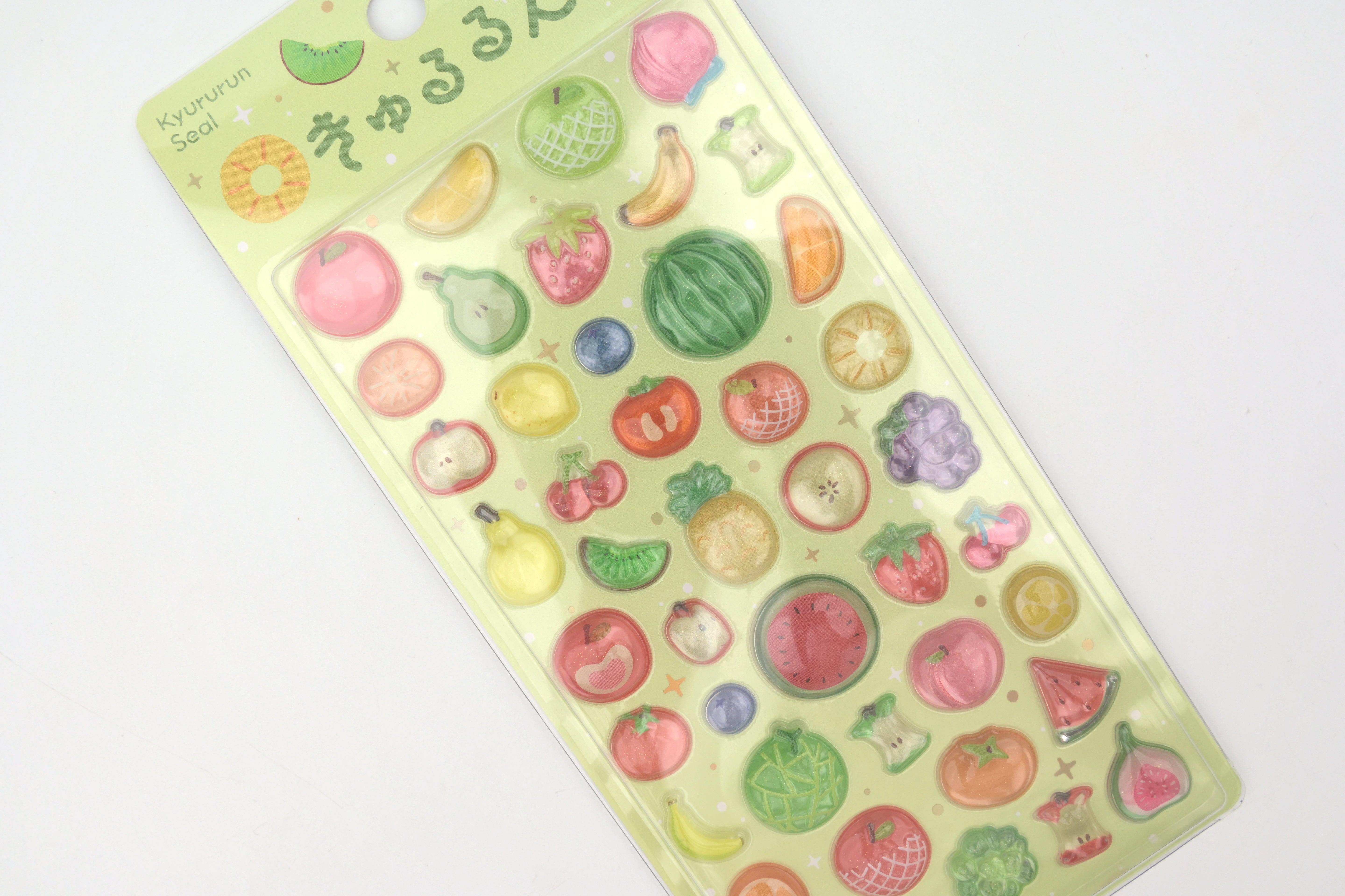 BGM 3D Sticker Sheet - Kyururun - Fruits