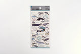 Kamio Illustrated Picture Book Stickers - Dolphins & Whales