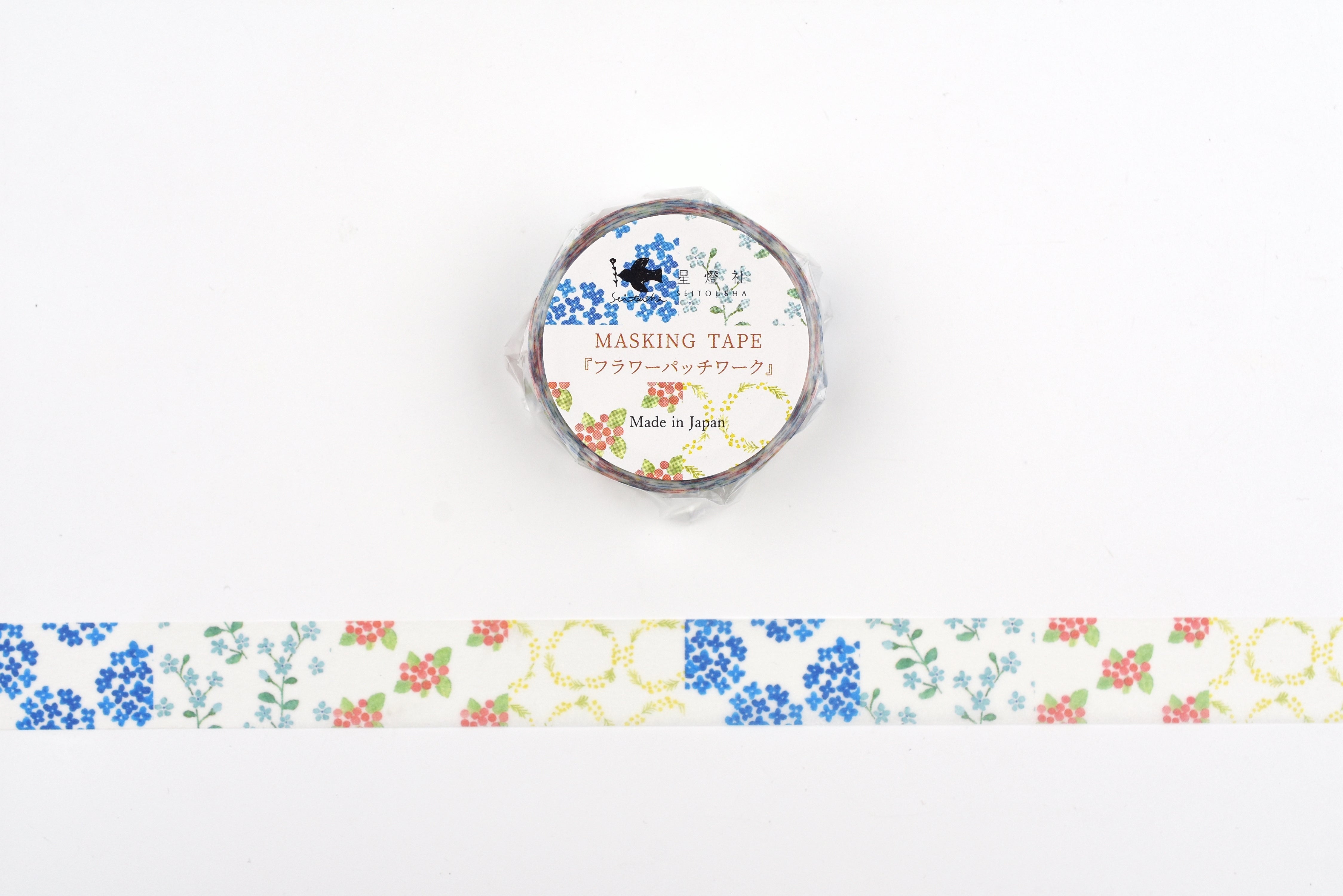 Seitousha Washi Tape - Flower Patchwork