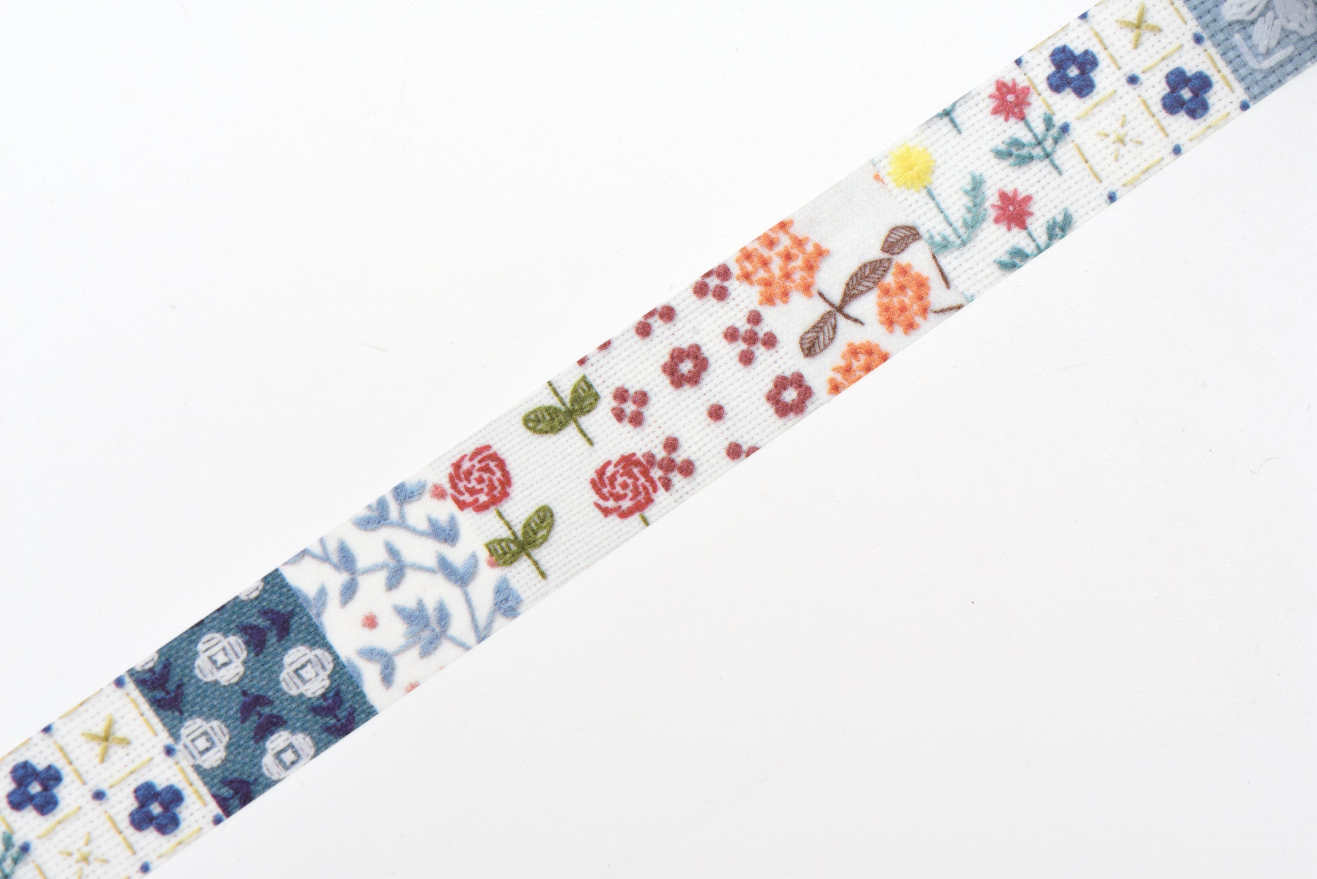 Seitousha Washi Tape - Blue and Red Patterns