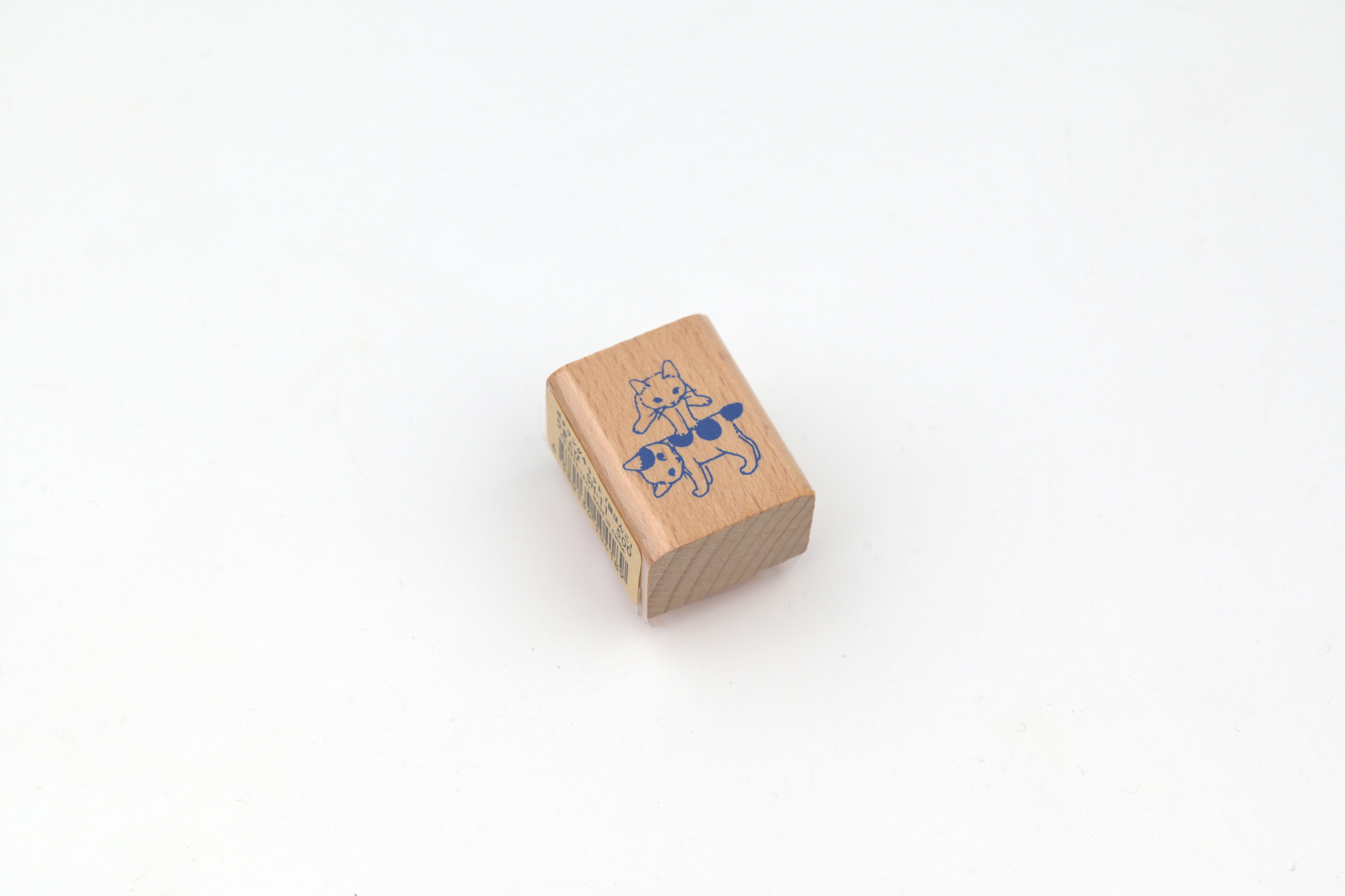 Pottering Cat Wooden Stamp - Small - Leapfrog