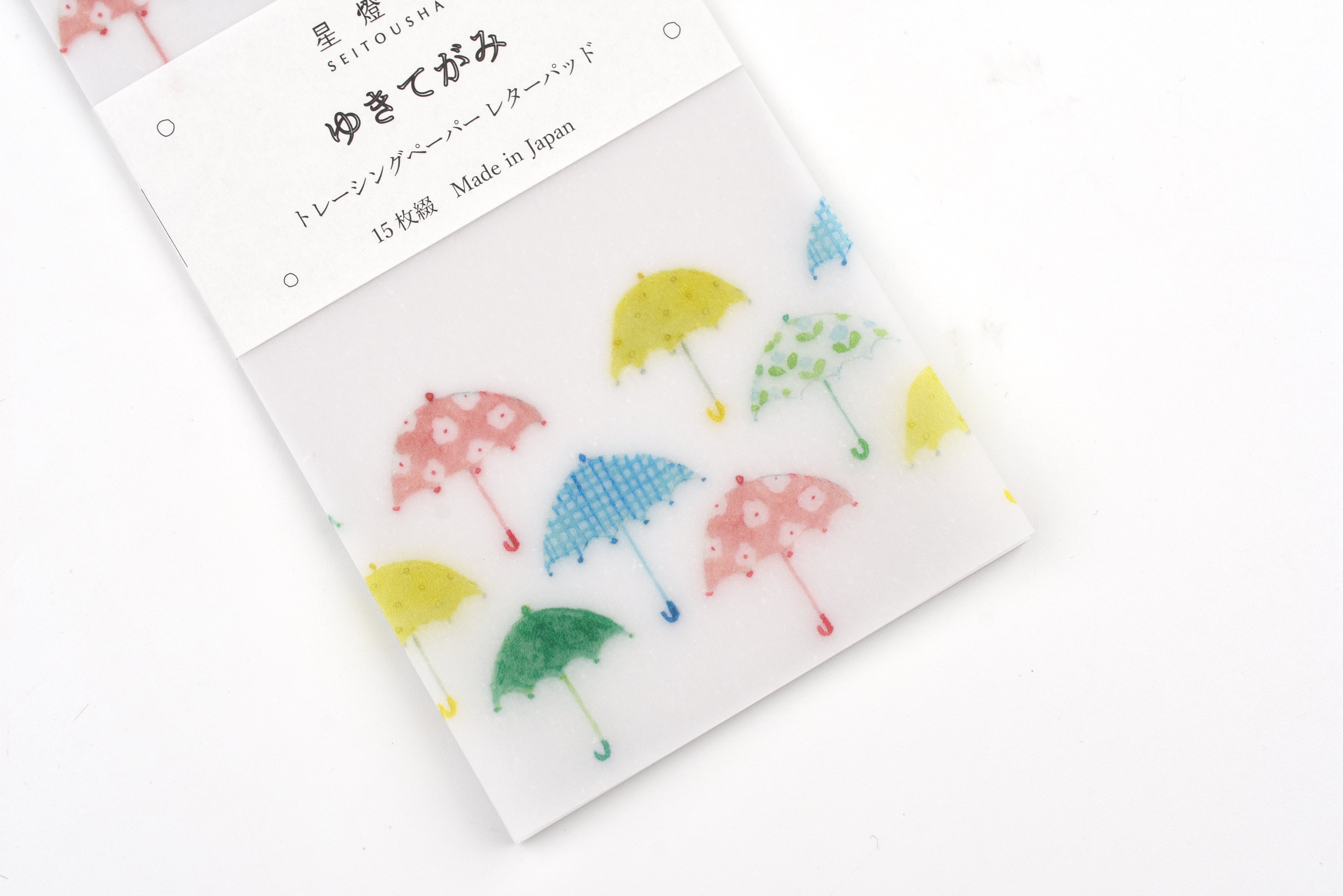 Seitousha Translucent Letter Pad - Umbrella