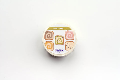 Saien Love Toast Washi Tape - Marble