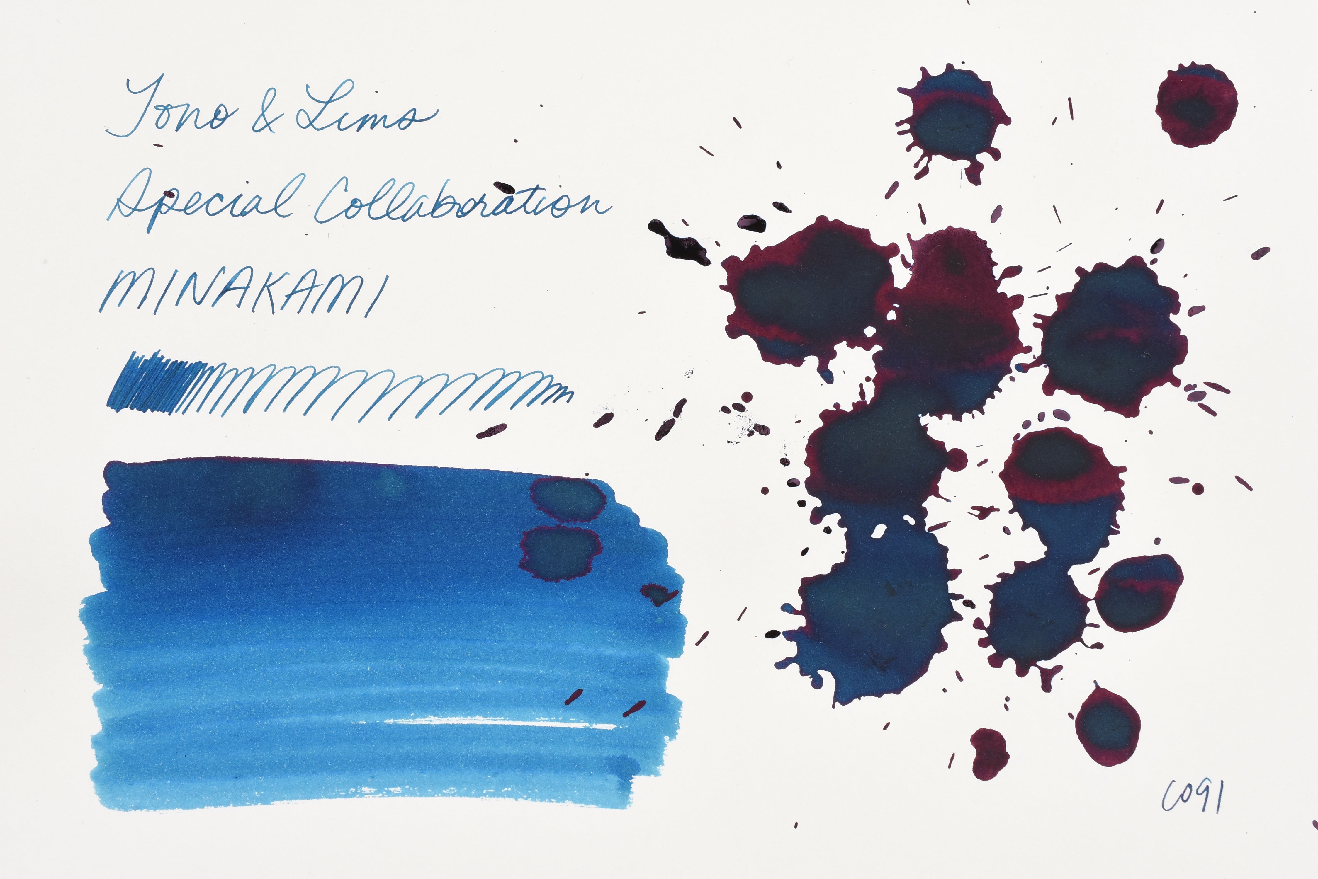 Tono & Lims Ink Bottle - Special Collaboration - 水上 (MINAKAMI) - 30ml