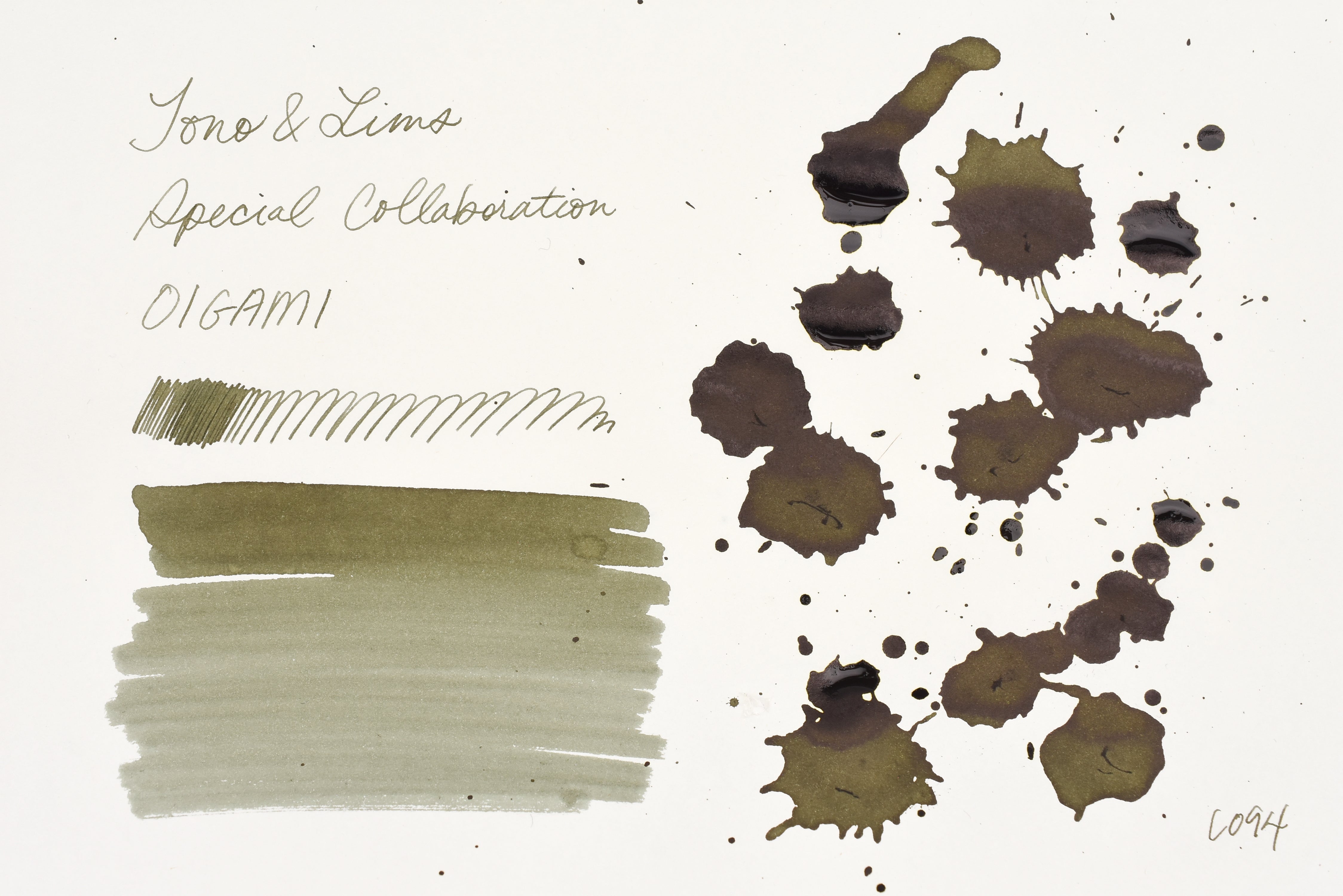 Tono & Lims Ink Bottle - Special Collaboration - 老神 (OIGAMI) - 30ml